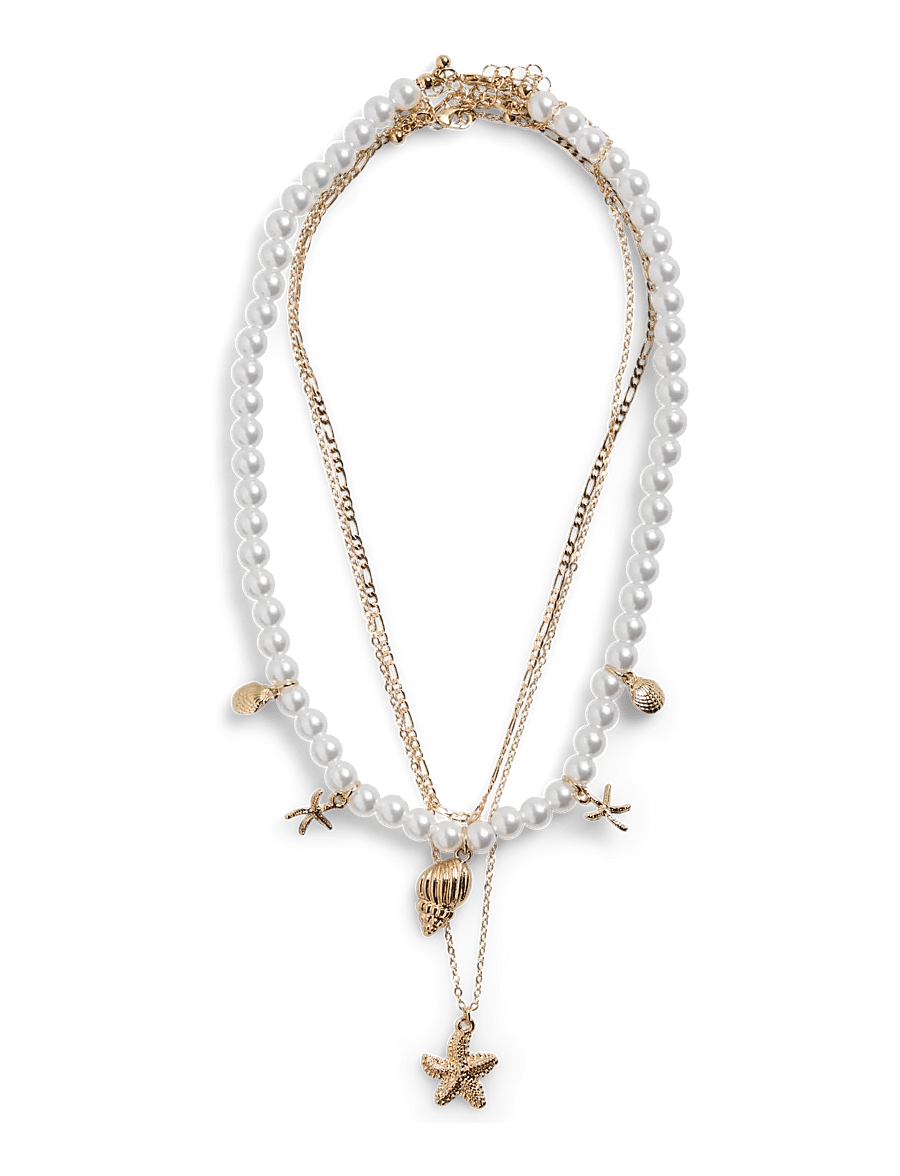Pieces - PCKIRSTINI M NECKLACE 3-PACK - statement kaelakeed - gold colour - 0