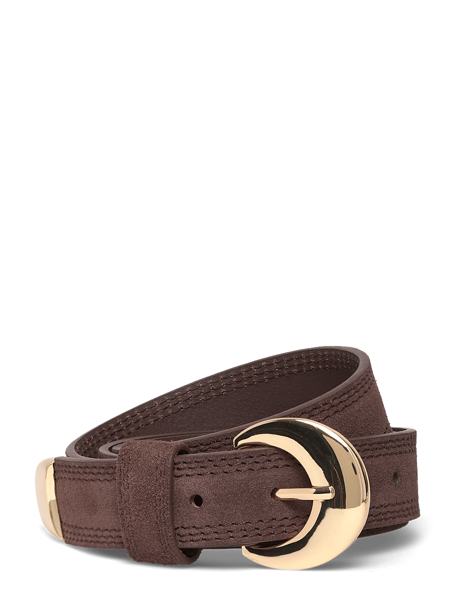 Pieces - PCBARIA SUEDE JEANS BELT - læderbælter - coffee quartz - 0