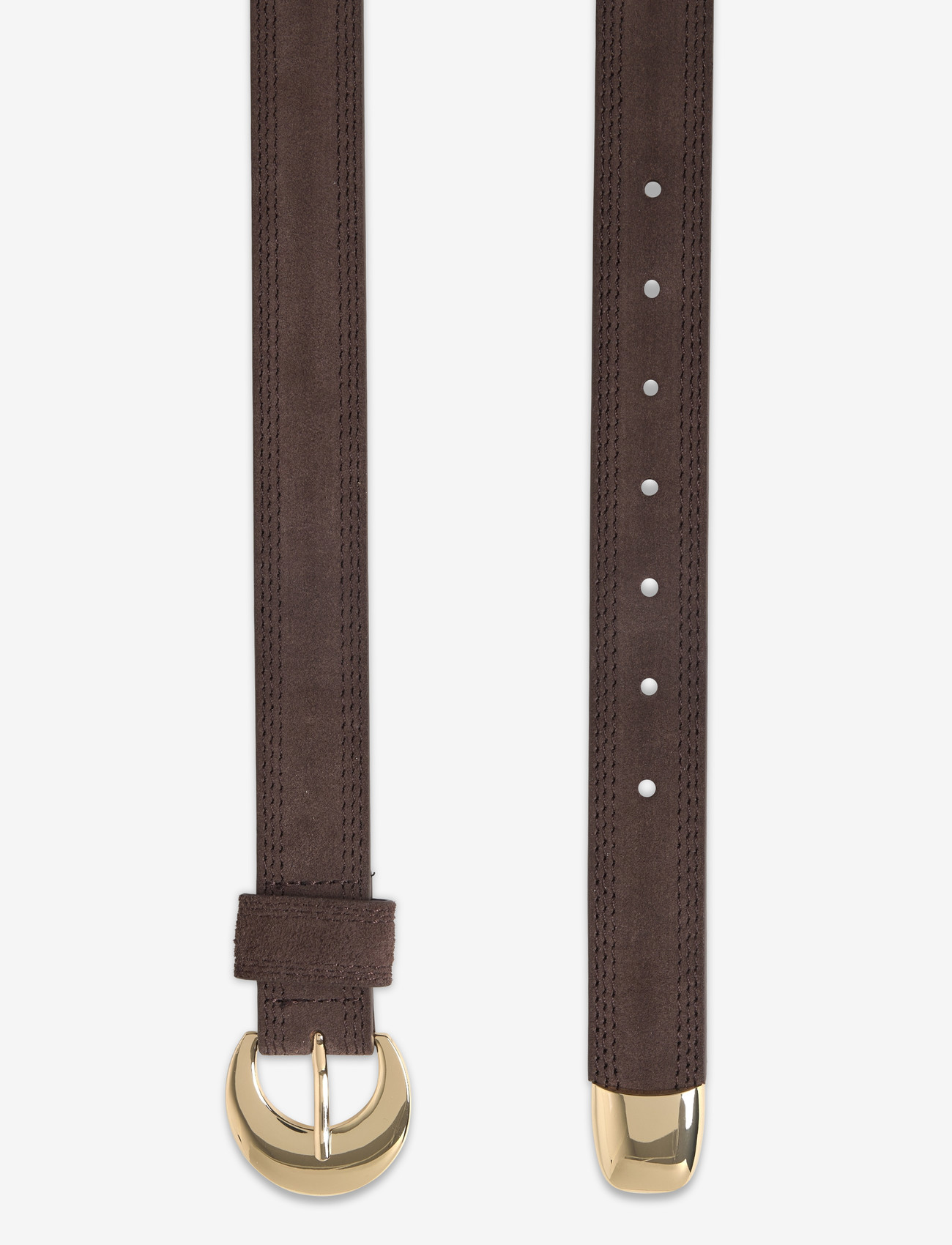 Pieces - PCBARIA SUEDE JEANS BELT - læderbælter - coffee quartz - 1