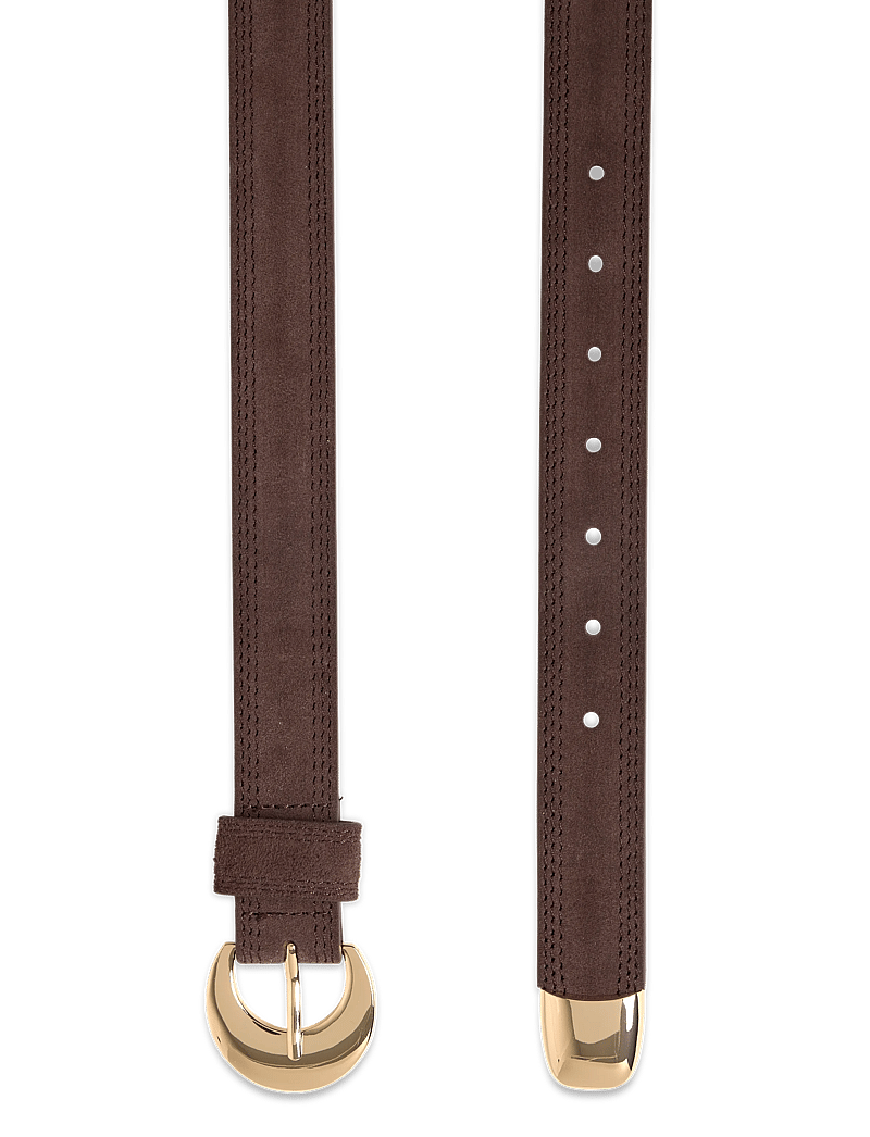 Pieces - PCBARIA SUEDE JEANS BELT - Ādas jostas - coffee quartz - 1