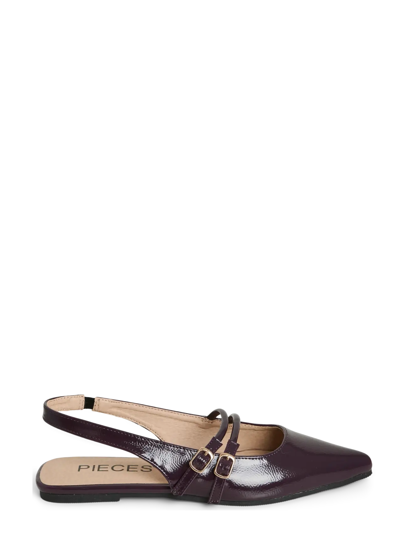 Pieces PCKATHERINE PATENT SLINGBACK HG - Shoes - WINETASTING / burgundy