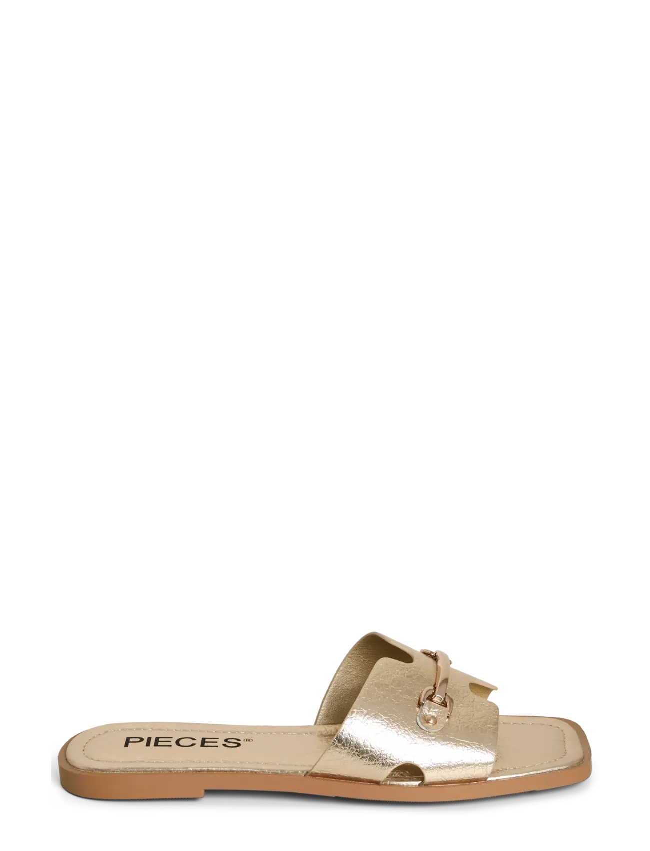 Pieces Pcmarianne Metallic Sandal, 36, Gold, Sandaler > Flade Sandals, Dame