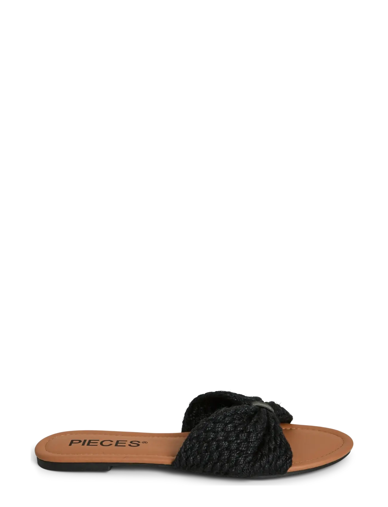 Pieces Pckate Sandal Hg, 36, Black, Sandaler > Flade Sandals, Dame