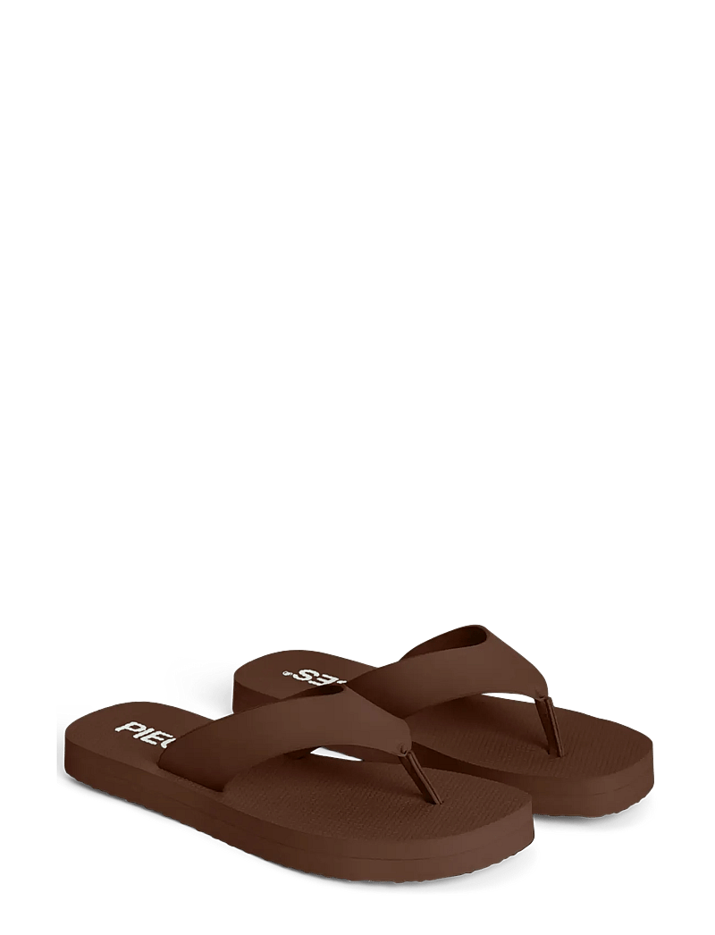 Pieces - PCSUMMER HIGH FLIP FLOP HG - klipklapper - downtown brown - 2