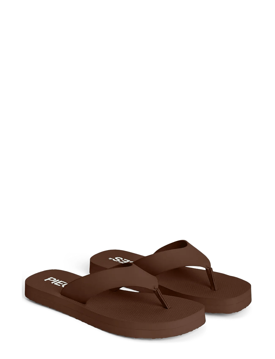 Pieces - PCSUMMER HIGH FLIP FLOP HG - klipklapper - downtown brown - 2