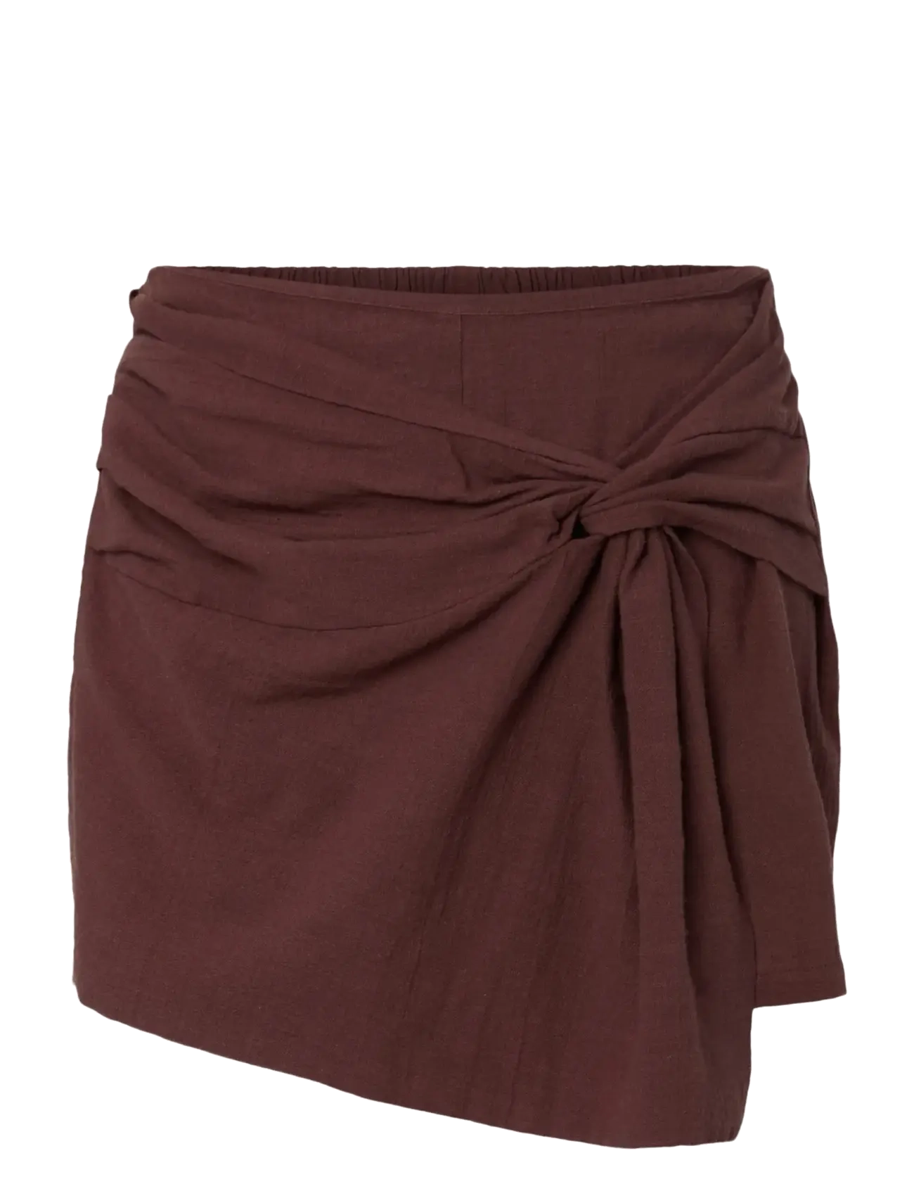 Pieces PCAGNES HW SKORT WVN BC - Kleidung - DEEP MAHOGANY / burgundy