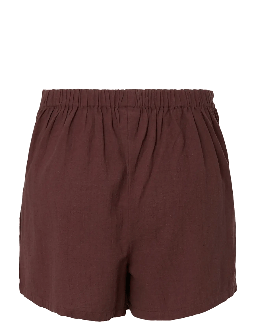 Pieces - PCAGNES HW SKORT WVN BC - strandkläder - deep mahogany - 1