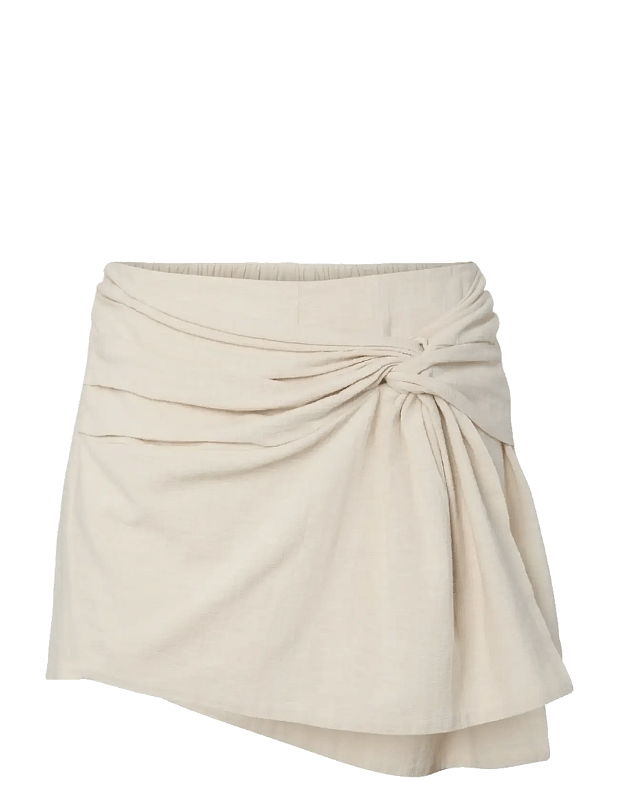 Pieces - PCAGNES HW SKORT WVN BC - rannariided - natural - 0