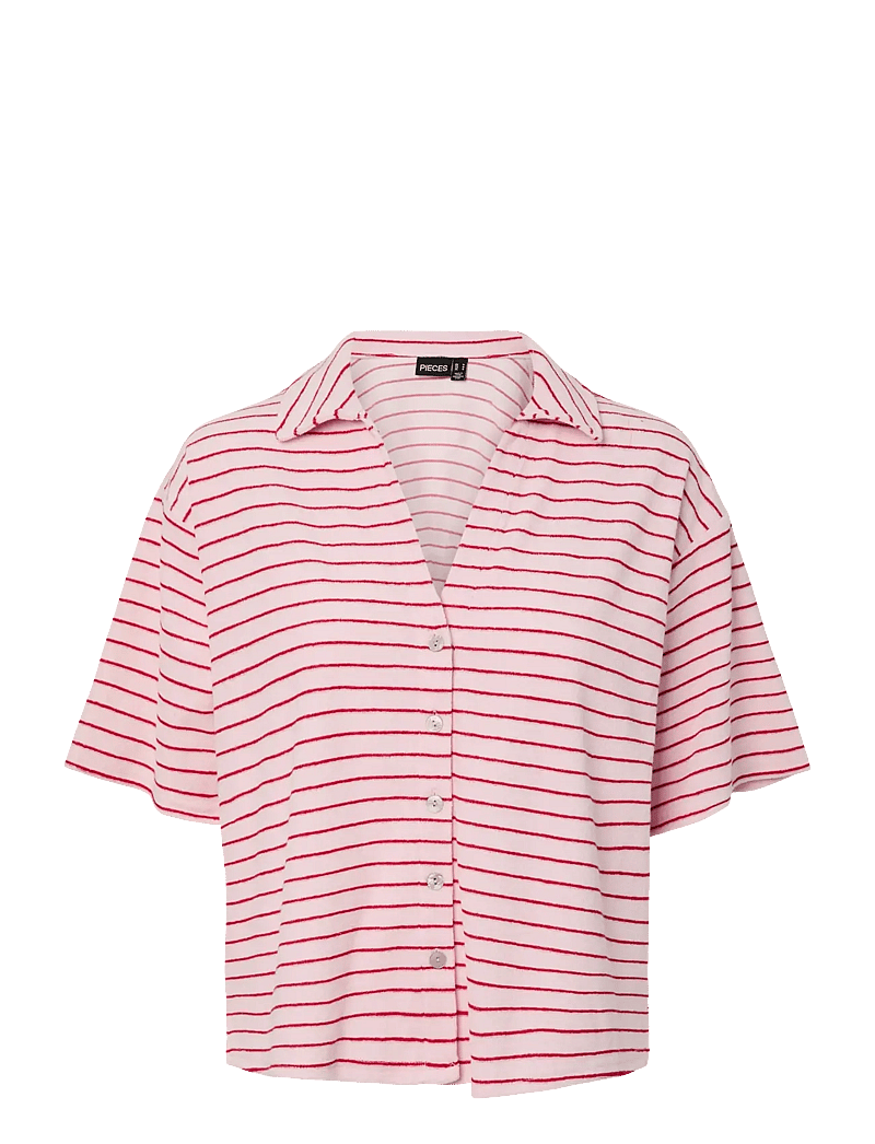 Pieces - PCKAY FROTTE SS SHIRT - strandmode - cherry blossom - 0