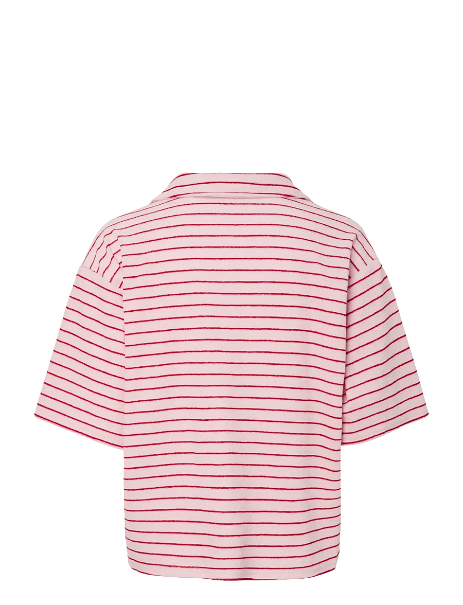 Pieces - PCKAY FROTTE SS SHIRT - tenue de plage - cherry blossom - 1