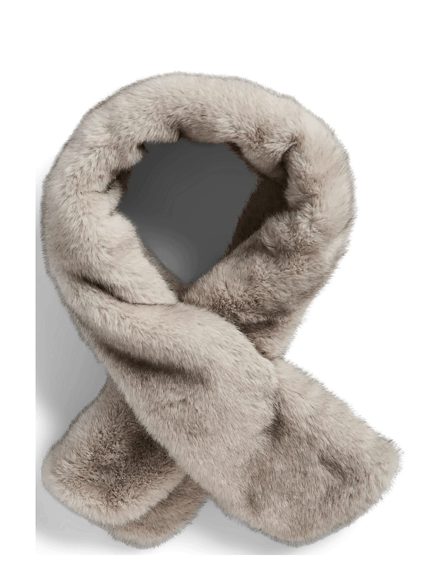 Pieces - PCJUTLANDIA SCARF BC - talvesallid - greige - 0