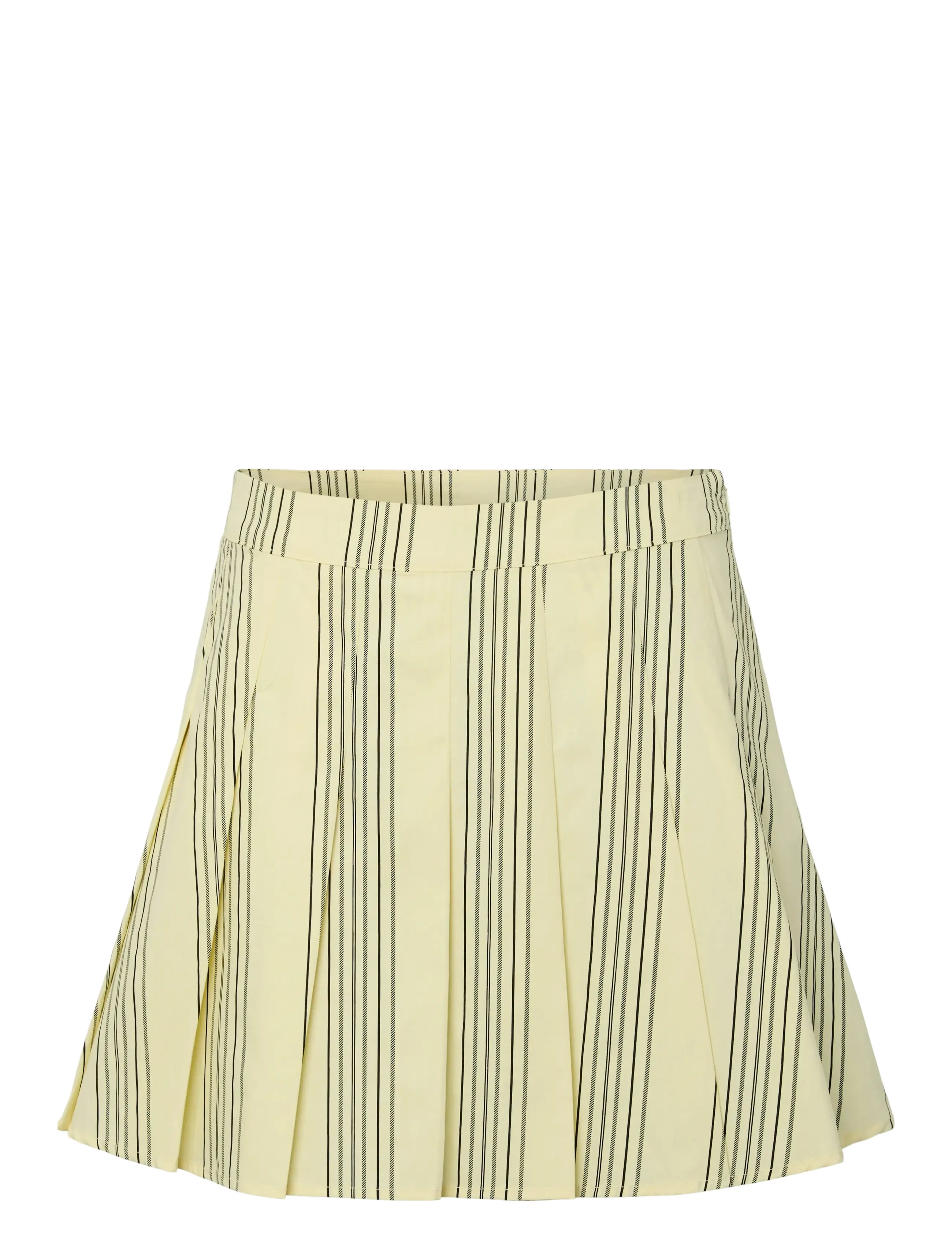 Pieces PCJAMIE MW PLEATED SKIRT WVN D2D PP - Nederdele - PASTEL YELLOW / yellow
