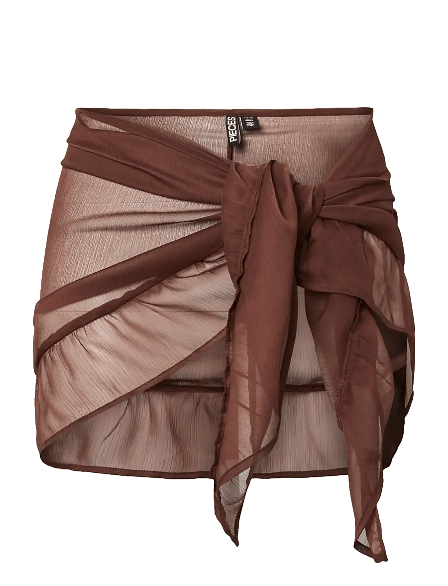 Pieces - PCATRUD FRILL SARONG WVN BC - strandmode - deep mahogany - 0