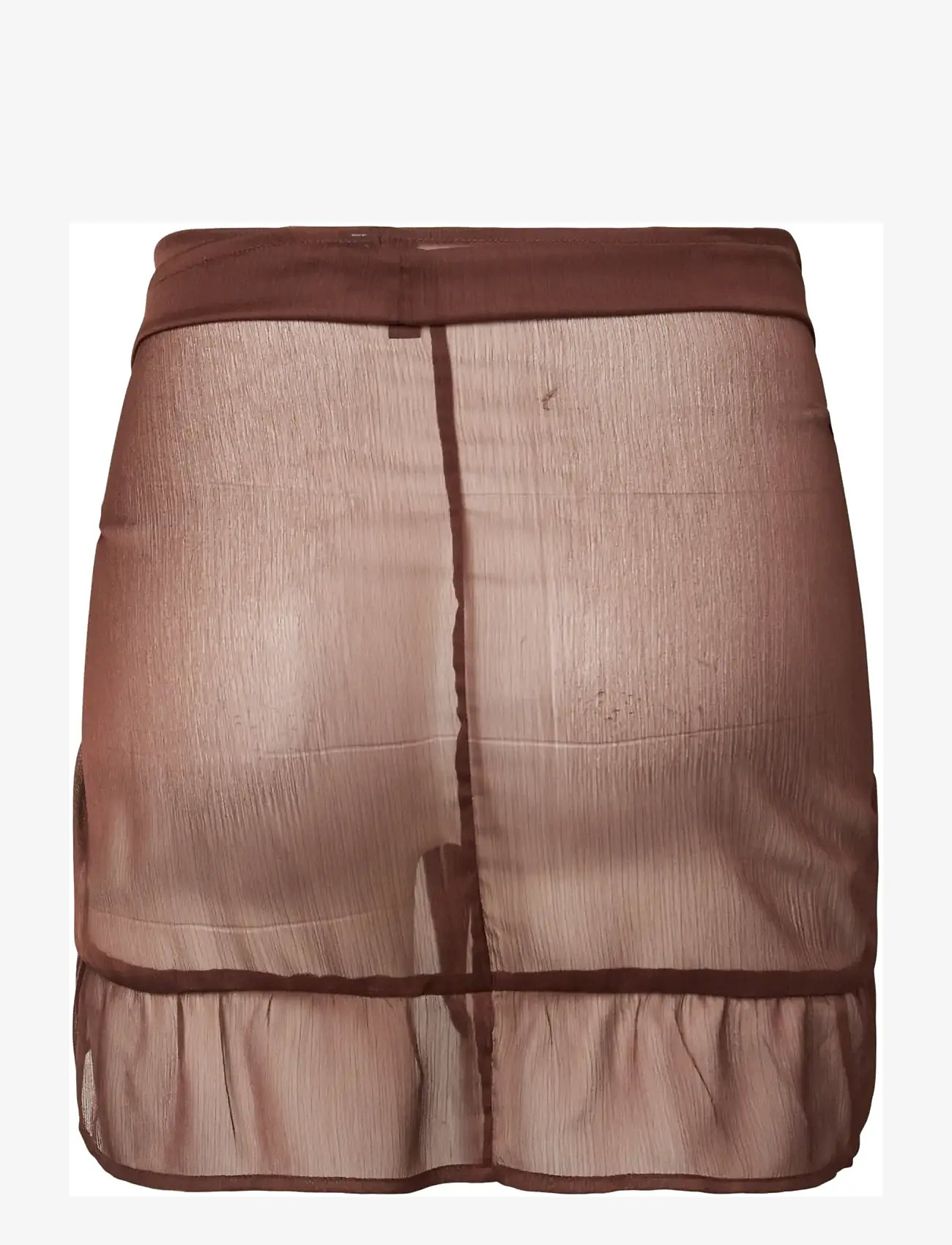 Pieces - PCATRUD FRILL SARONG WVN BC - strandtøj - deep mahogany - 1