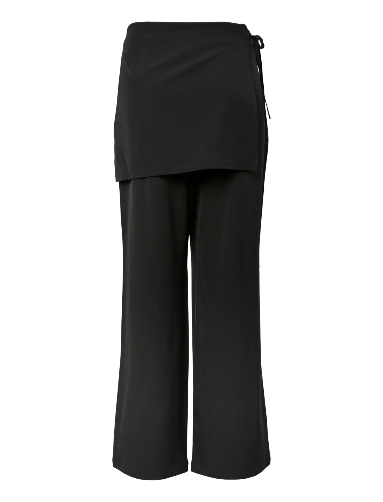 Pieces - PCJOSSA MW PANTS WVN D2D PP - bukser med lige ben - black - 2