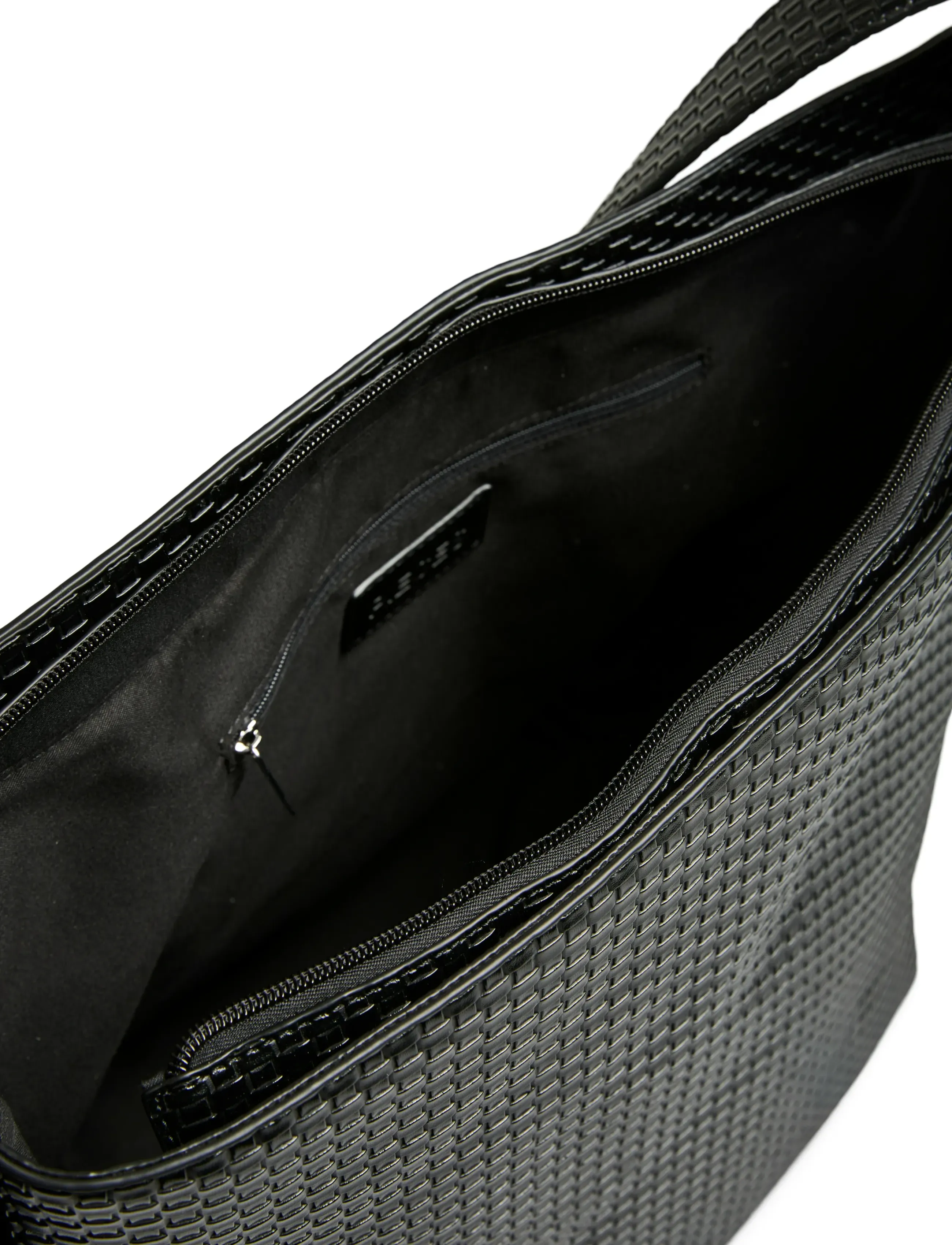 Pieces - PCMILLANE BRAIDED SHOPPER PP - aksessuaarid - black - 3