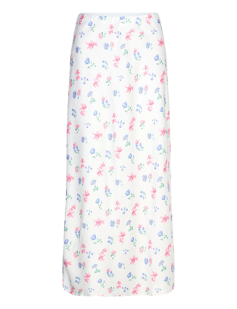 Pieces - PCMILLIE HW LONG SKIRT D2D WVN - maksiseelikud - cloud dancer - 0