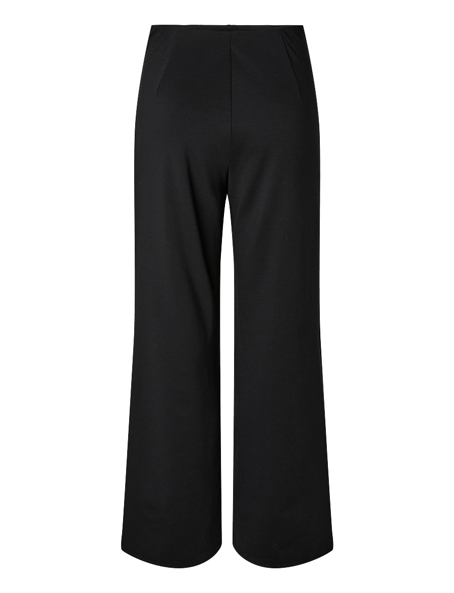Pieces - PCBIA HW WIDE PANTS JRS NOOS BC - hosen mit weitem bein - black - 1