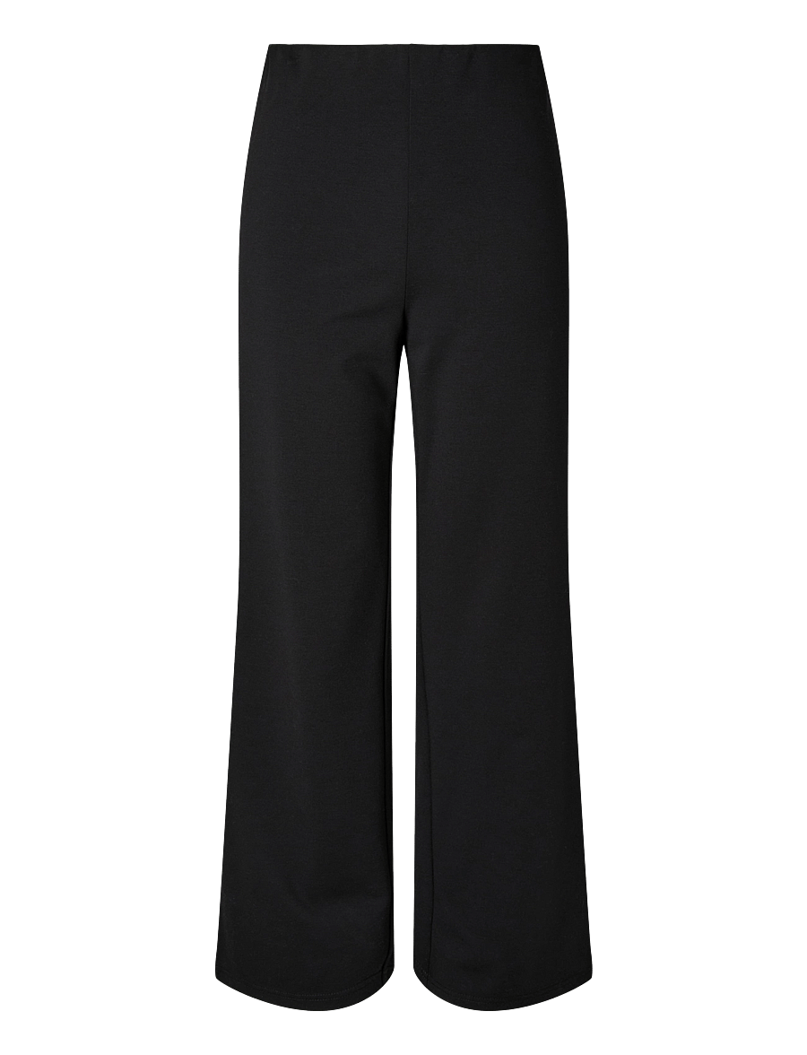 Pieces - PCBIA HW WIDE PANTS JRS NOOS BC - hosen mit weitem bein - black - 2