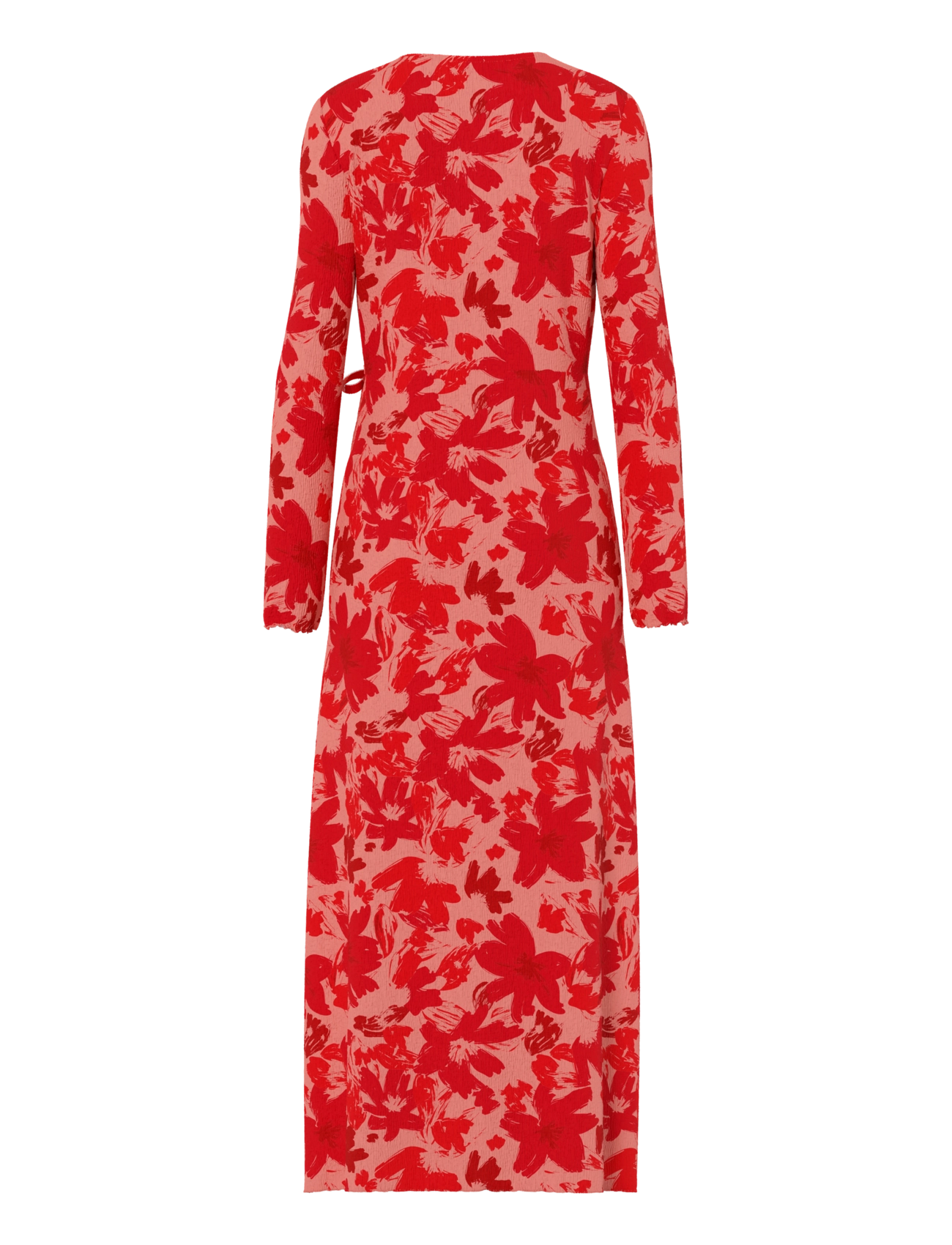 Pieces - PCFLORA LS WRAP ANKLE DRESS JRS MSA BC - slå-om-kjoler - adrenaline rush - 1
