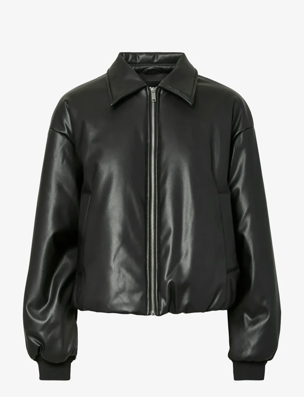 Pieces - PCLARA PADDED COATED BOMBER JACKET - bomberjacken - black - 1