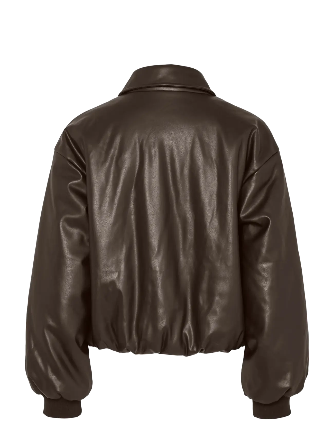 Pieces - PCLARA PADDED COATED BOMBER JACKET - frühlingsjacken - hot fudge - 2