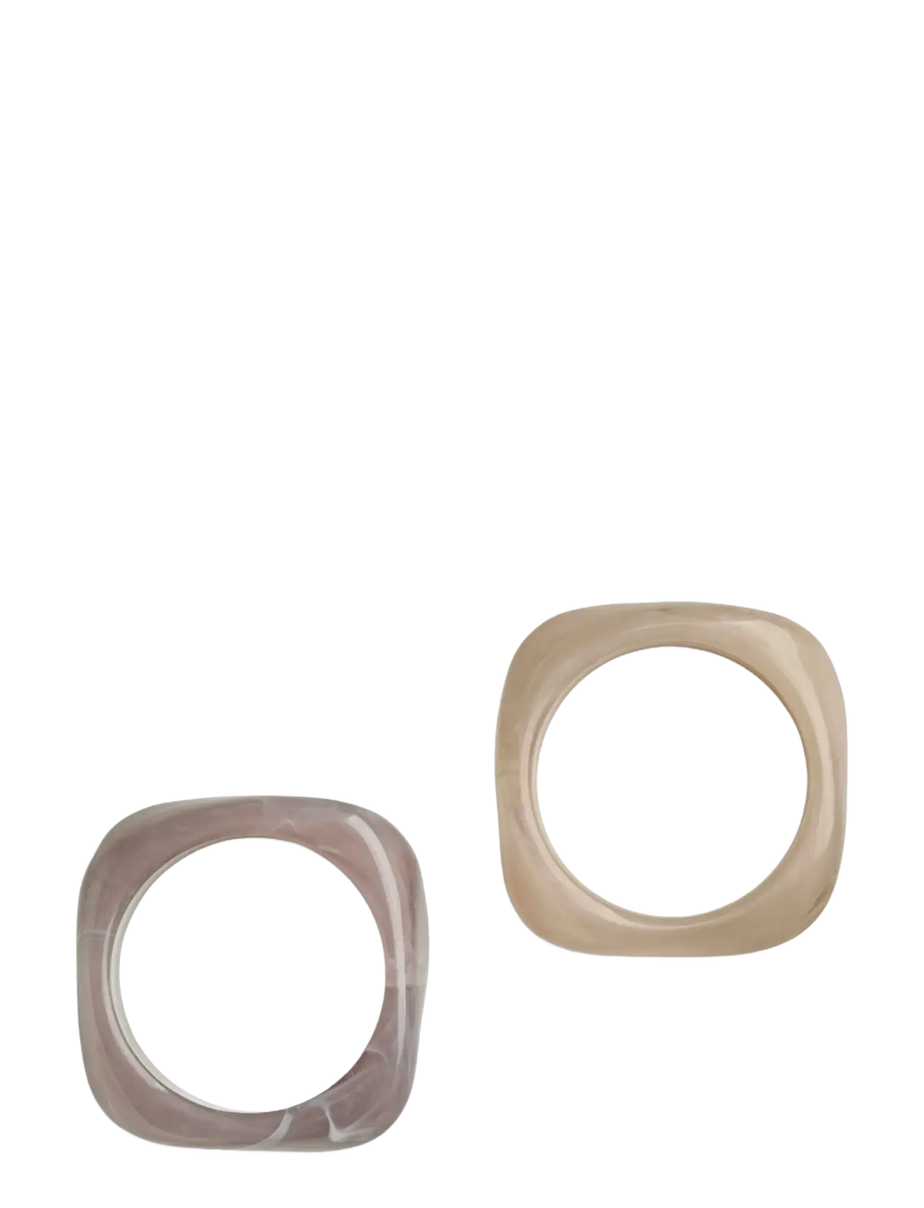 Pieces Pcmille Bracelet 2-Pack Pp, One Size, Bracelets, Beige - Bangles, Frauen