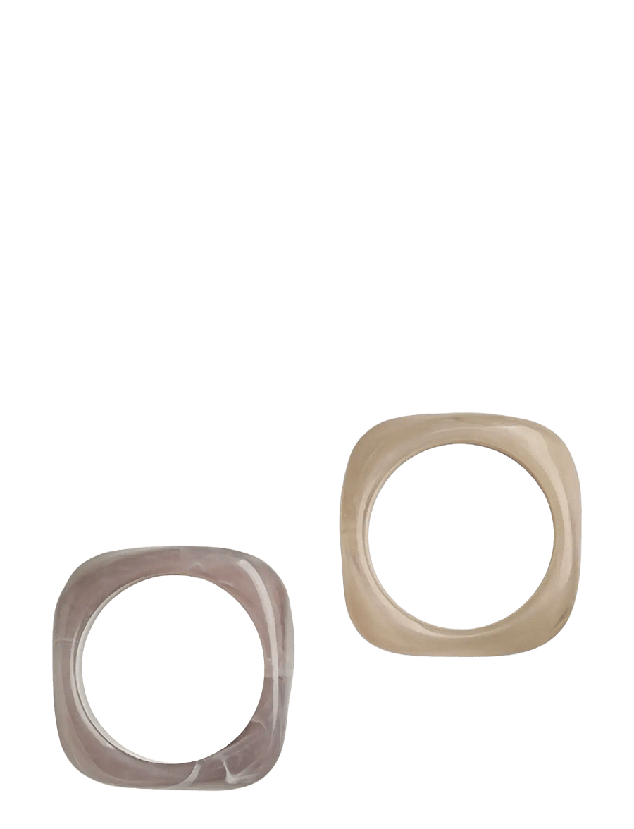 Pieces - PCMILLE BRACELET 2-PACK PP - armringe - greige - 0