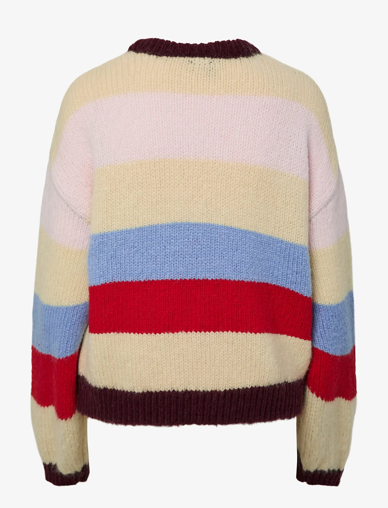 Pieces - PCBIKKA LS O-NECK KNIT BC - sviitrid - french vanilla - 2