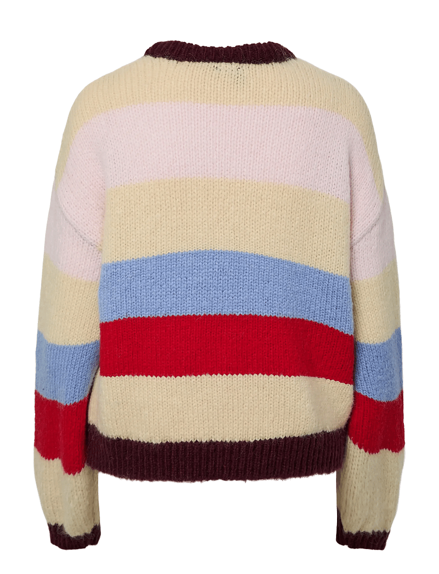 Pieces - PCBIKKA LS O-NECK KNIT BC - stickade tröjor - french vanilla - 2