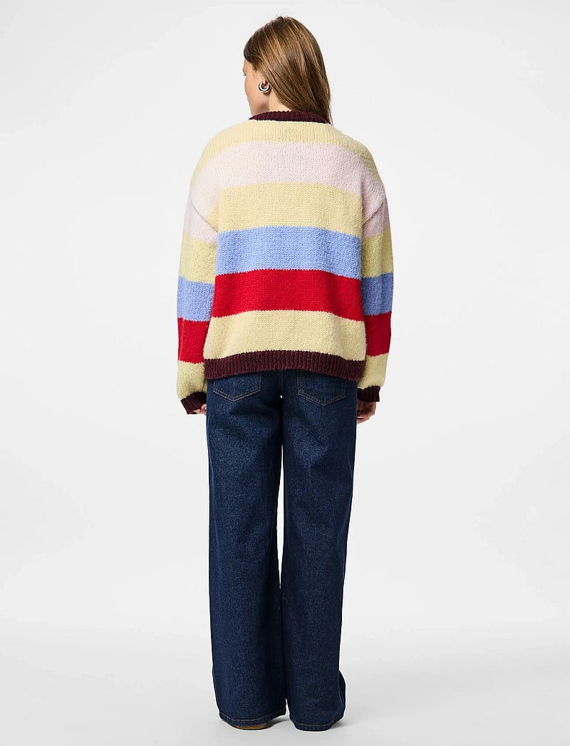 Pieces - PCBIKKA LS O-NECK KNIT BC - sviitrid - french vanilla - 3