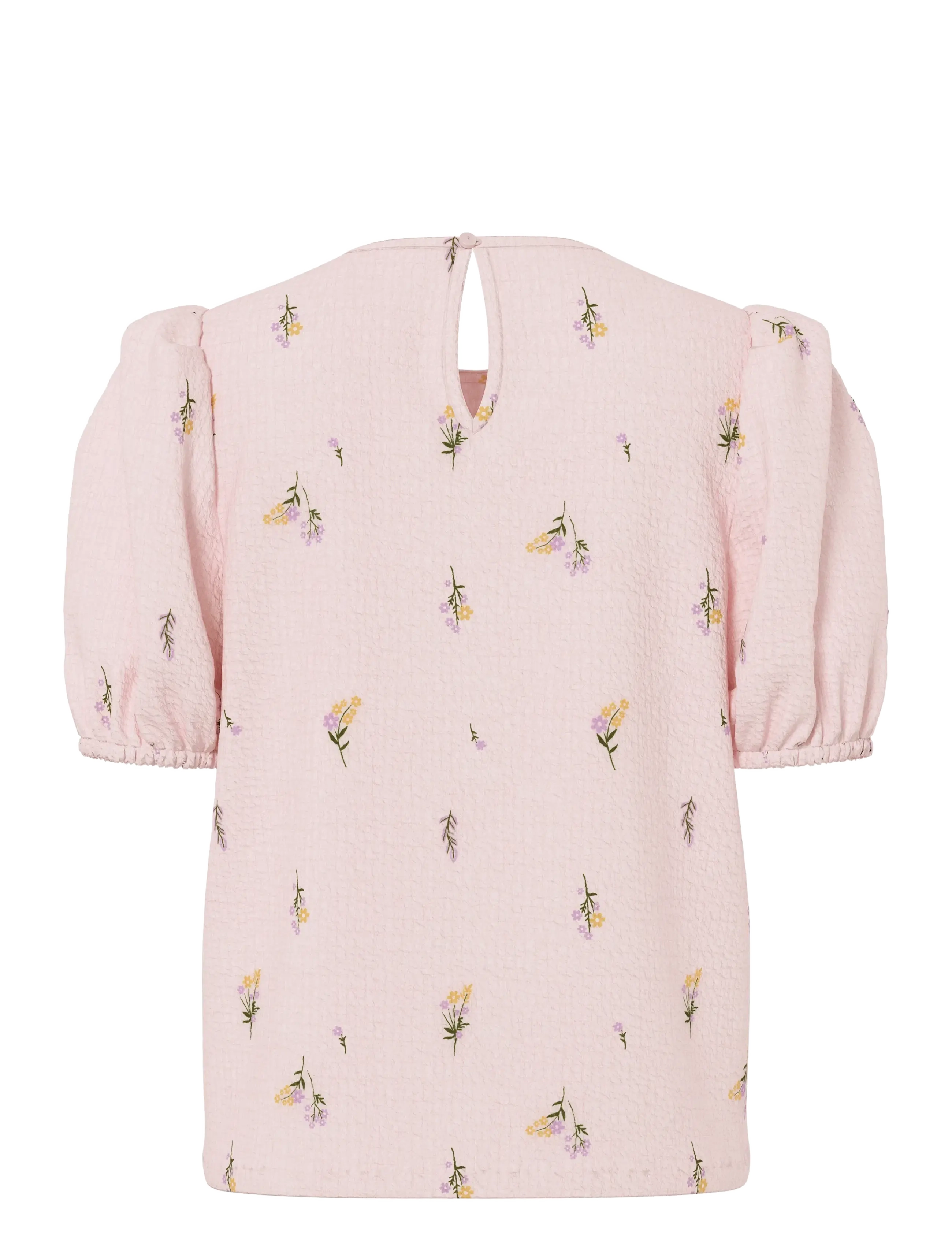 Pieces - PCJEO SS O-NECK TOP WVN D2D - pink tulle - 2