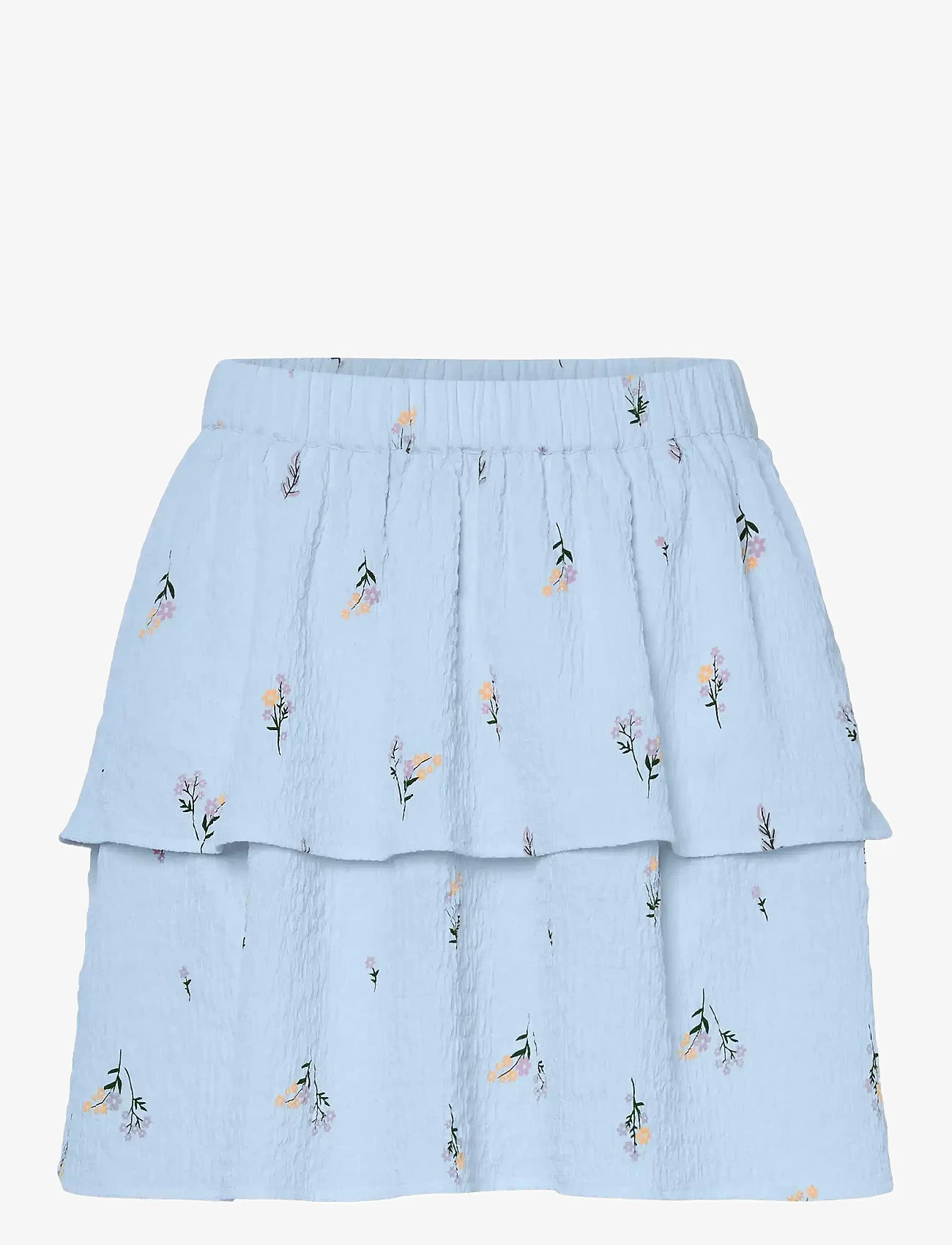 Pieces - PCJEO HW SHORT SKIRT WVN D2D - korte nederdele - cashmere blue - 0