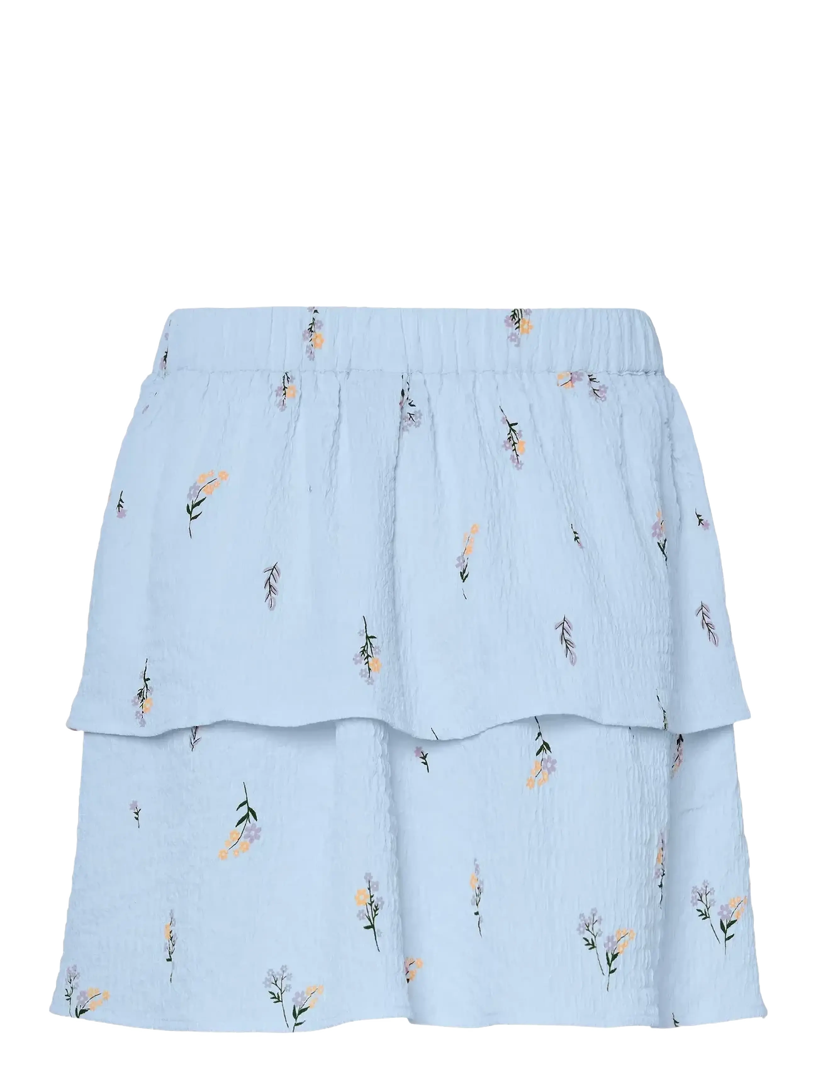 Pieces - PCJEO HW SHORT SKIRT WVN D2D - miniseelikud - cashmere blue - 2