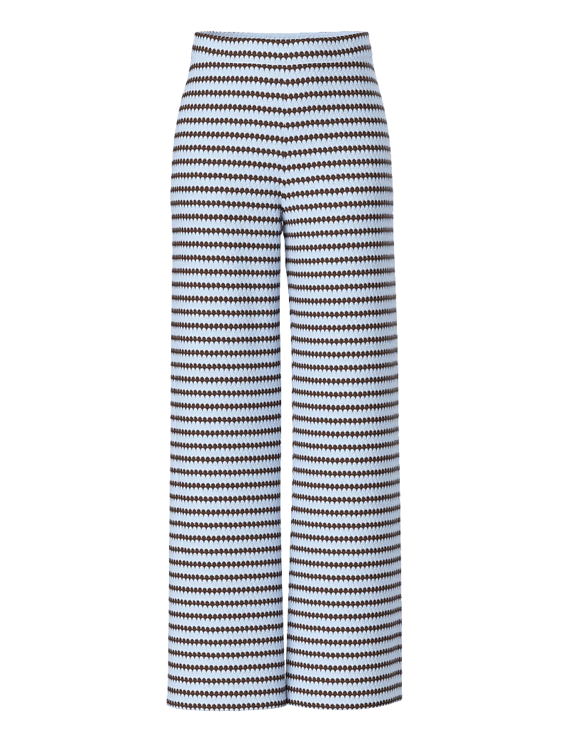 Pieces - PCJEYA HW WIDE KNIT PANT D2D JRS - hosen mit weitem bein - cashmere blue - 1