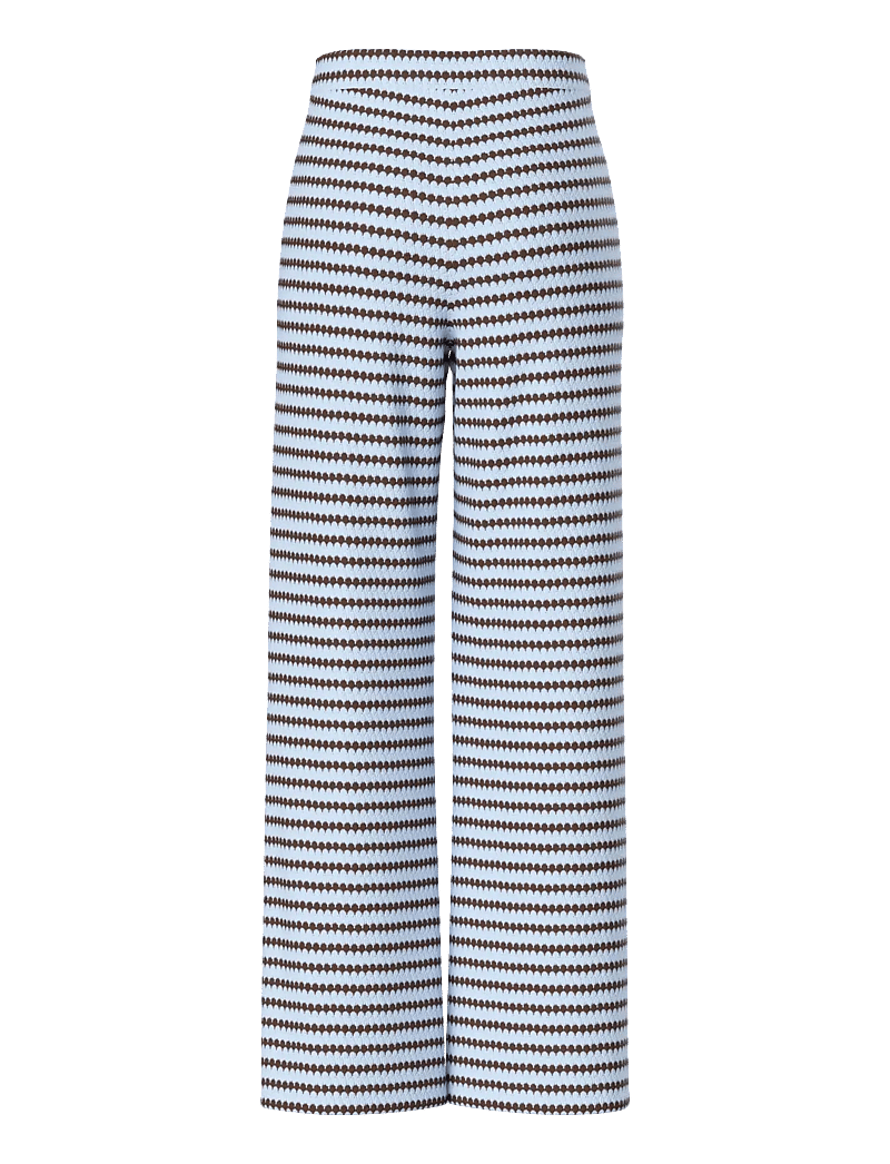 Pieces - PCJEYA HW WIDE KNIT PANT D2D JRS - hosen mit weitem bein - cashmere blue - 2