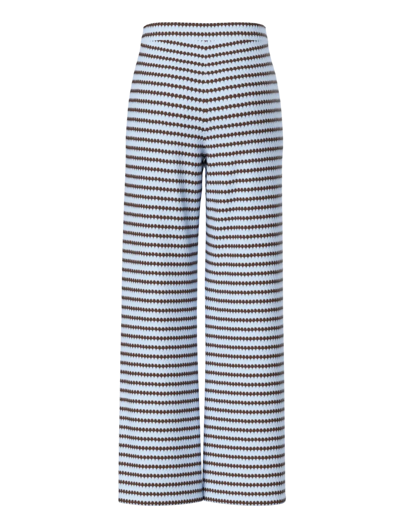 Pieces - PCJEYA HW WIDE KNIT PANT D2D JRS - laia säärega püksid - cashmere blue - 2