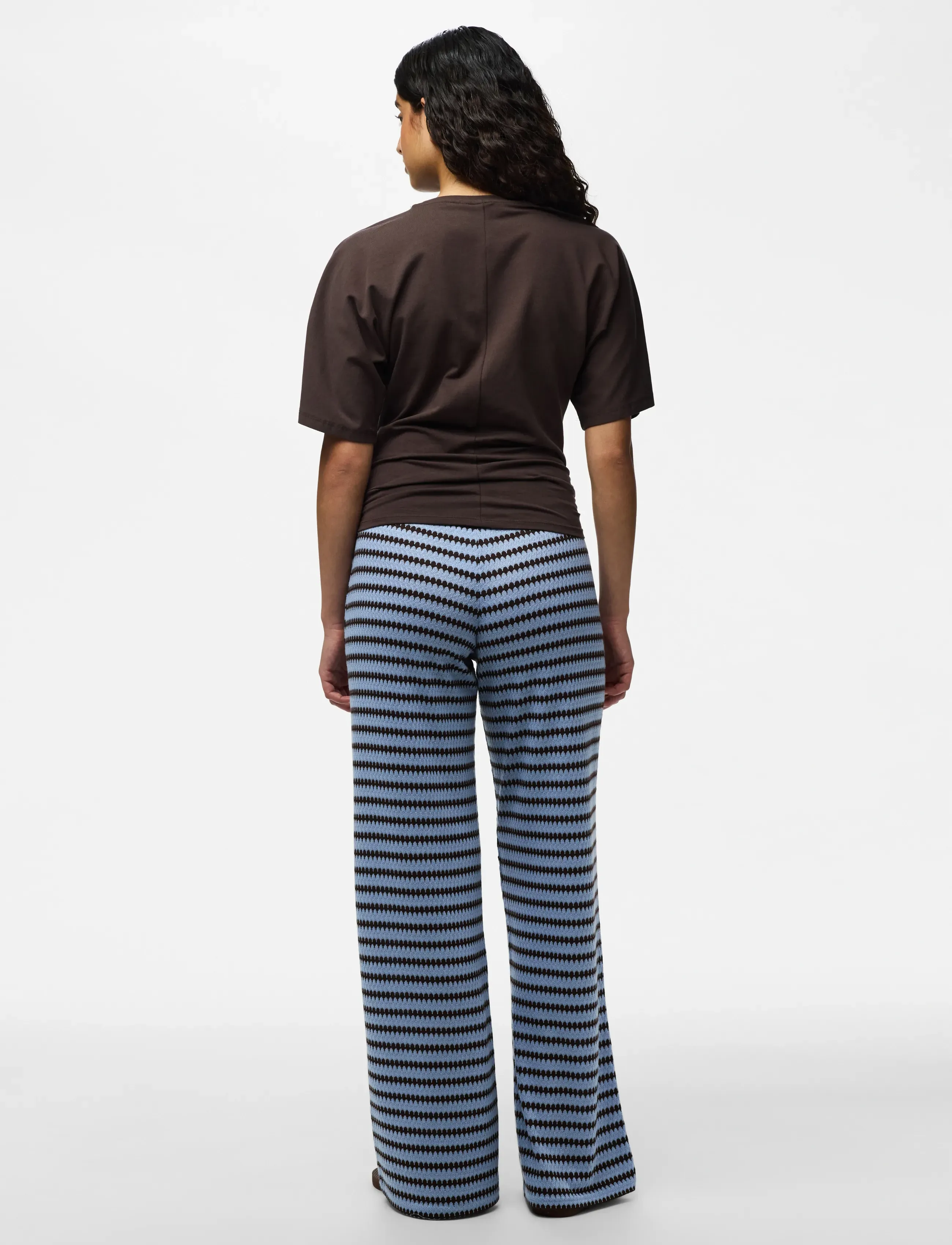 PIECES Pcjeya Hw Wide Knit Pant D2D Jrs mjukisbyxor dam – bild 2