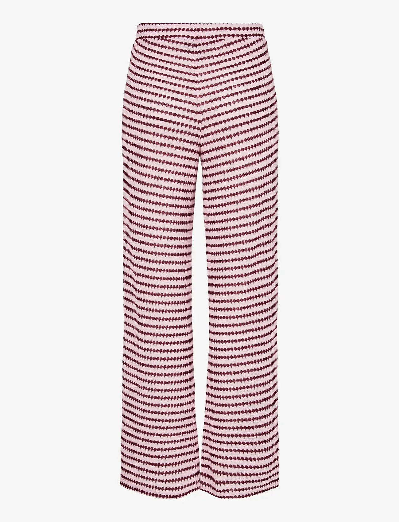 Pieces - PCJEYA HW WIDE KNIT PANT D2D JRS - pink tulle - 2