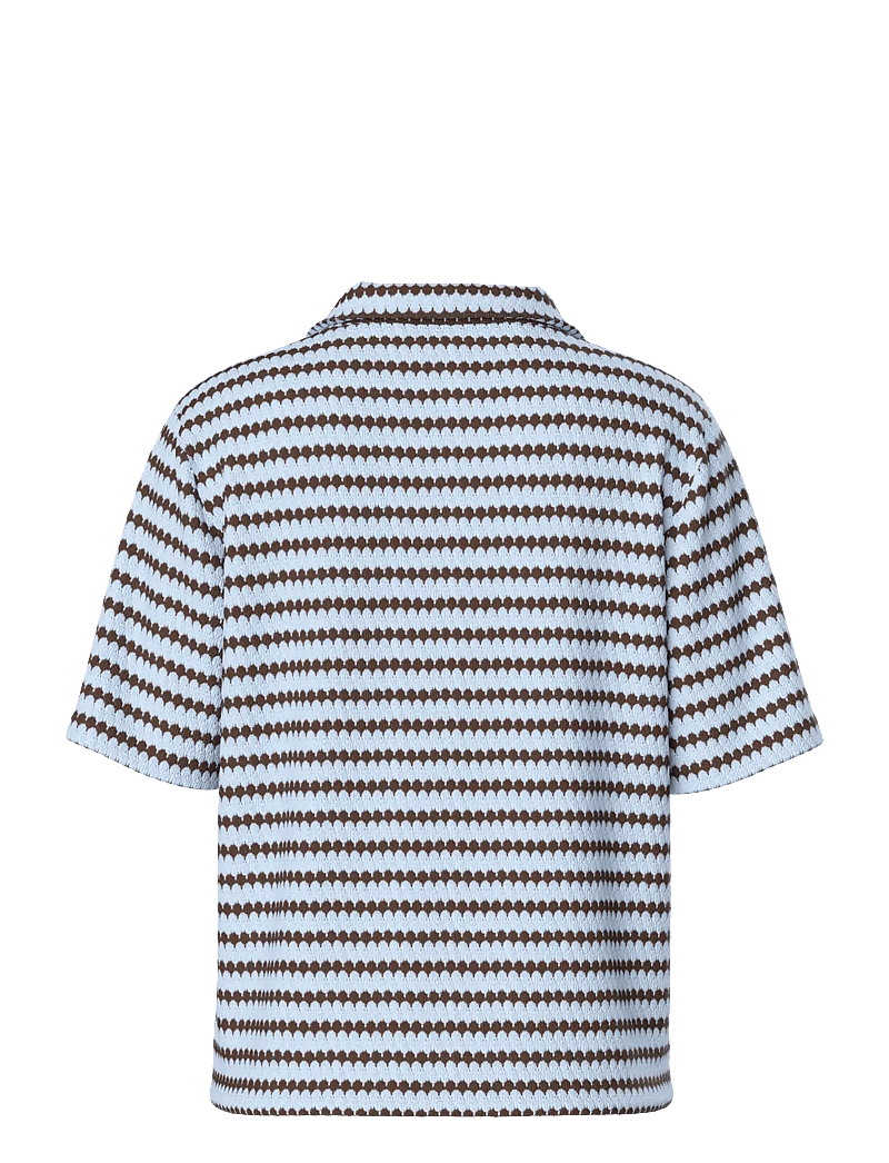 Pieces - PCJEYA SS V-NECK LOOSE POLO D2D JRS - poloshirts - cashmere blue - 2