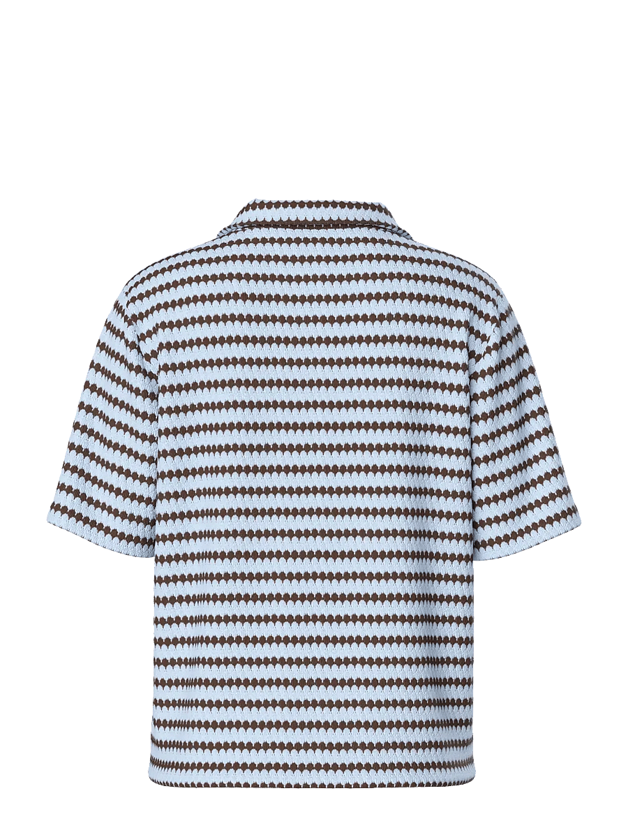 Pieces - PCJEYA SS V-NECK LOOSE POLO D2D JRS - poloer - cashmere blue - 2
