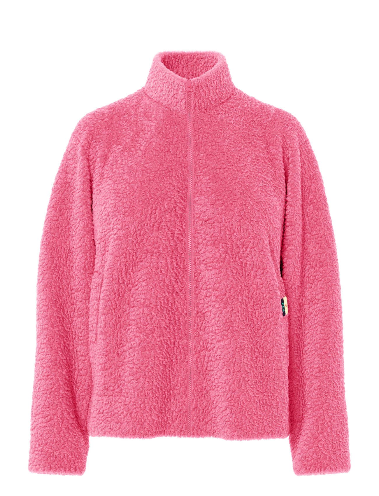 Pieces PCKATTY TEDDY HIGH-NECK JACKET NOOS BC - Kleidung - SHOCKING PINK / pink/rose
