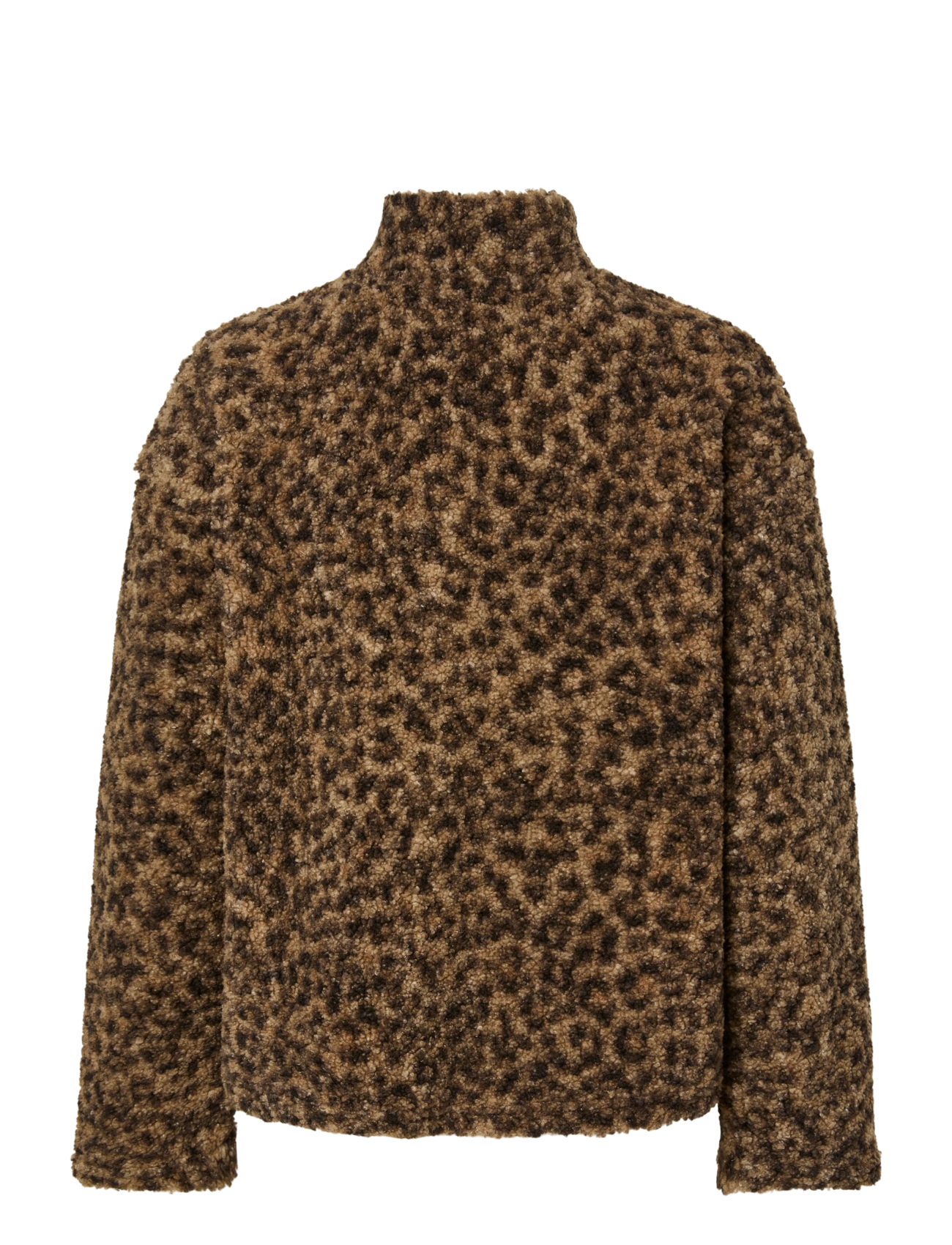 Pieces - PCKATTY TEDDY HIGH-NECK JACKET NOOS BC - kunstpelz - tannin - 2