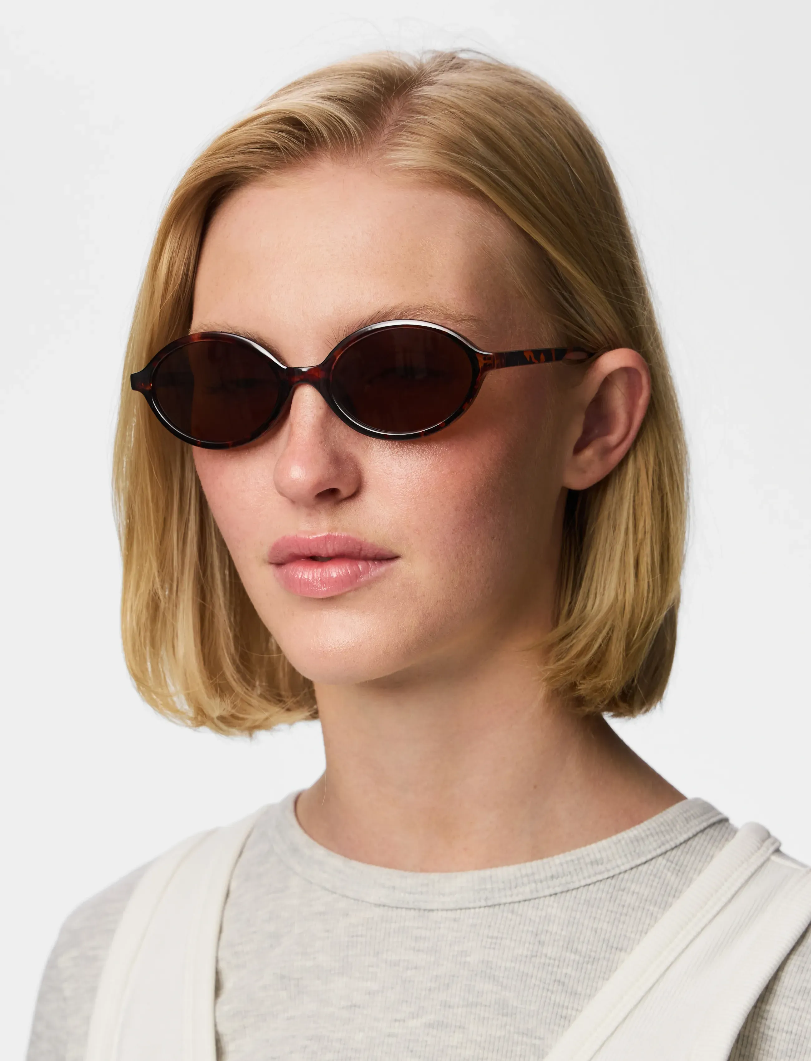 Pieces Pcgyrna Sunglass Bundle Bc, One Size, Sunglasses, Braun - Round Frame Frauen