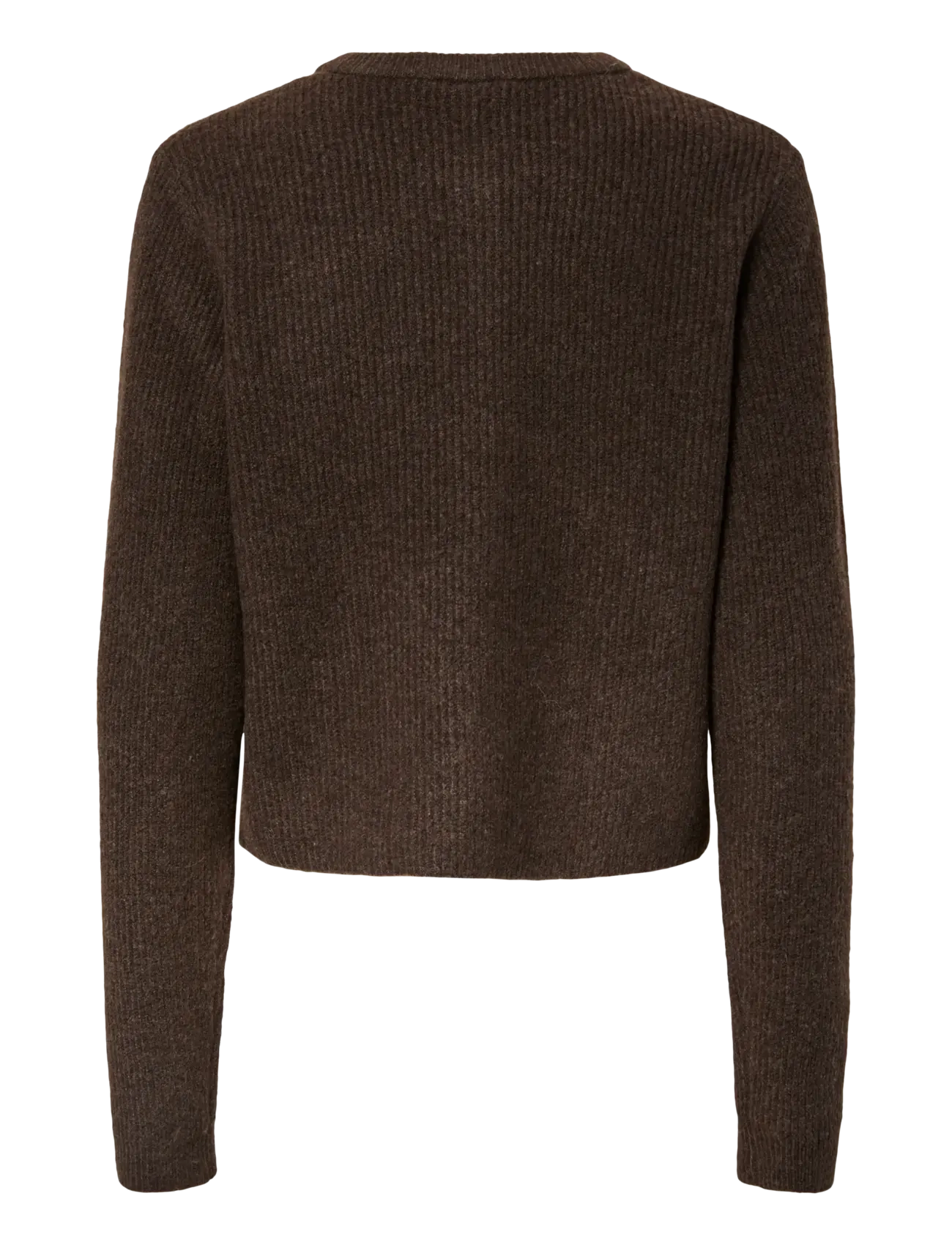 Pieces - PCSILLY LS O-NECK KNIT CARDIGAN NOOS BC - kardiganid - hot fudge - 2