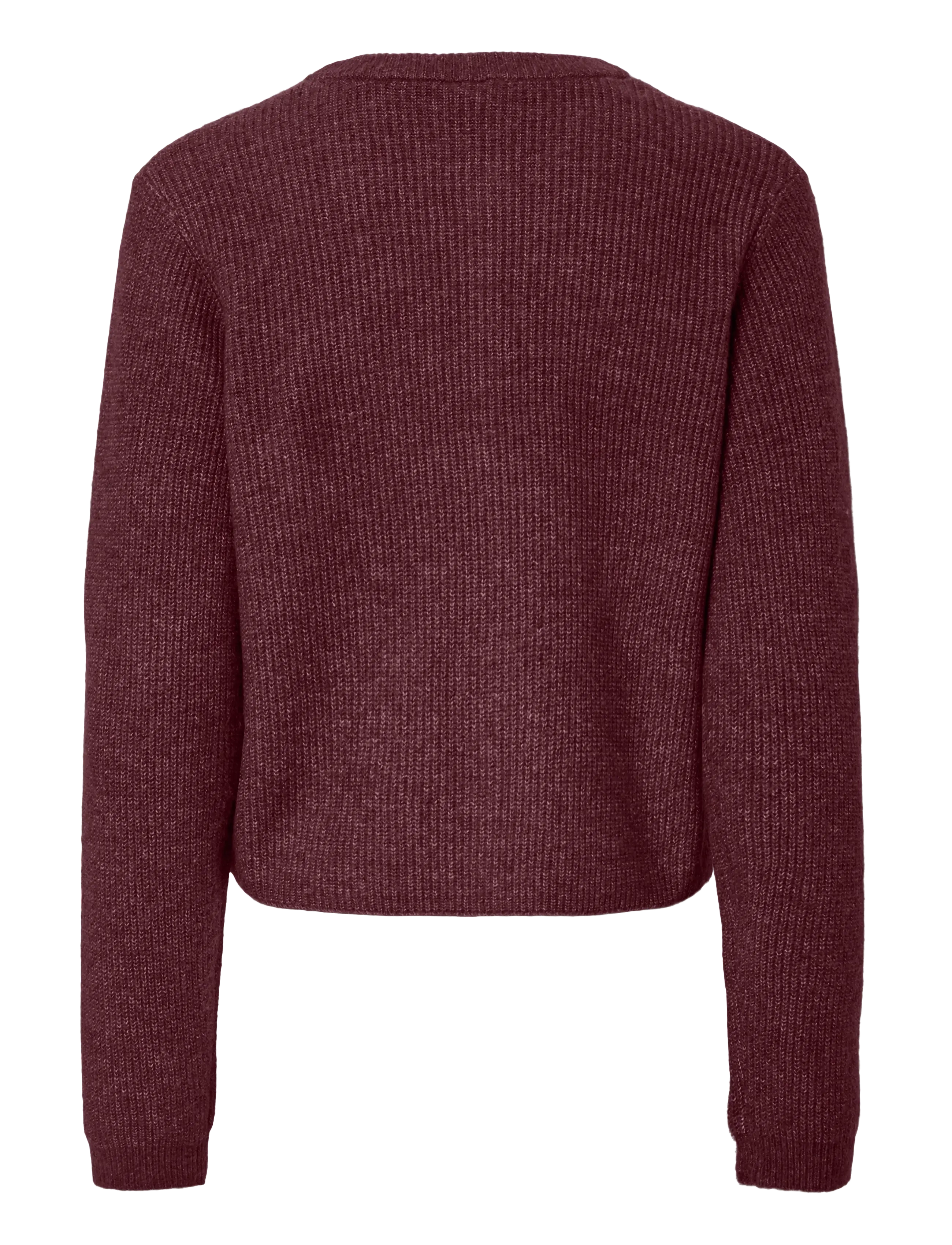Pieces - PCSILLY LS O-NECK KNIT CARDIGAN NOOS BC - cardigans - tawny port - 2