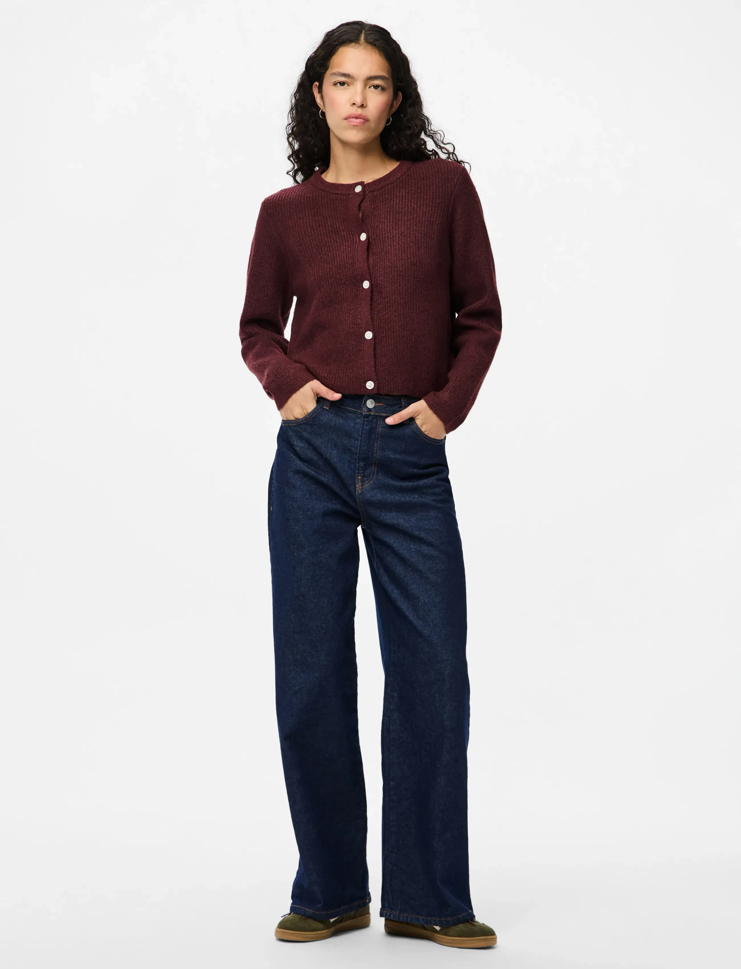 Pcsilly Ls O-Neck Knit Cardigan Noos Bc 3