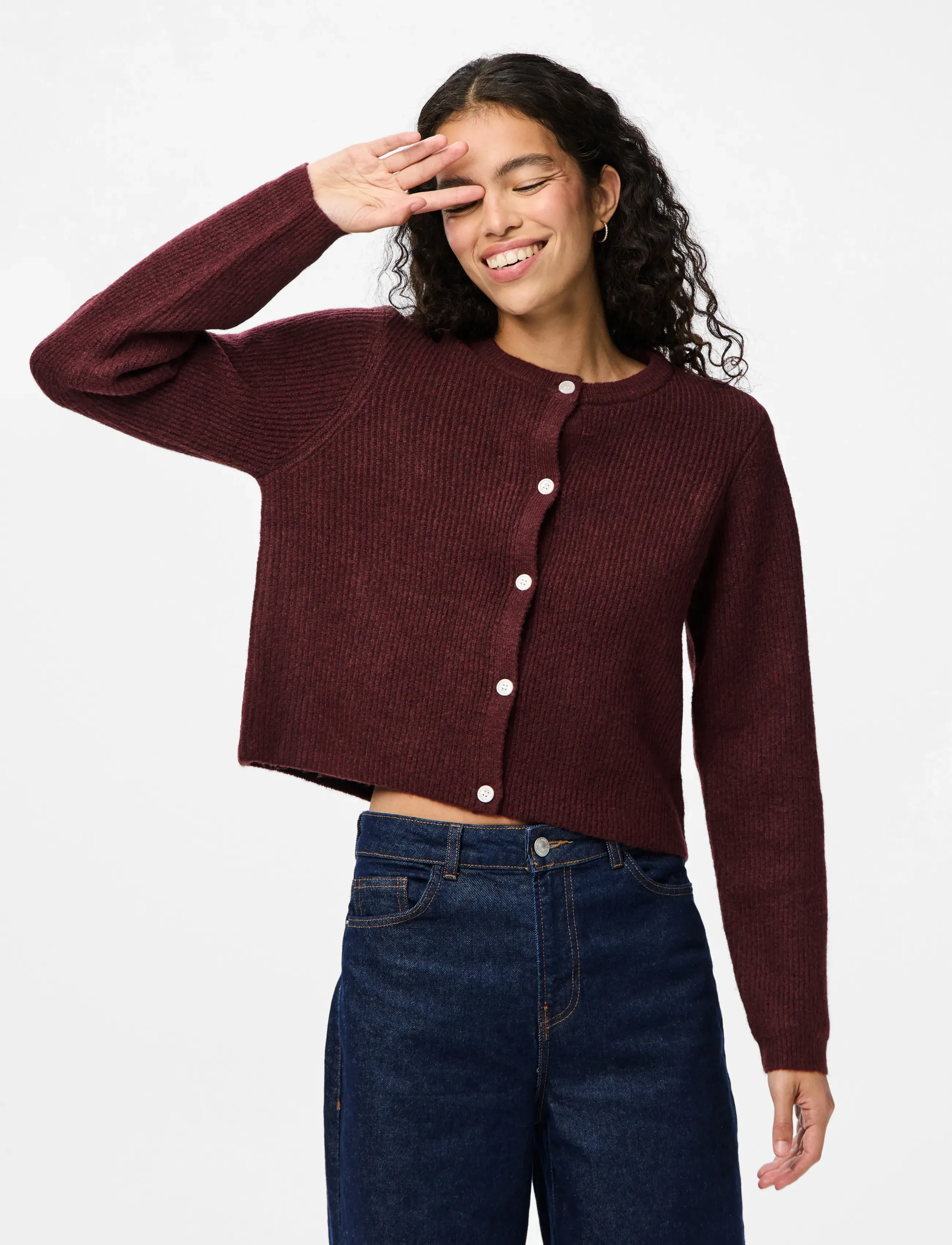 Pcsilly Ls O-Neck Knit Cardigan Noos Bc 4