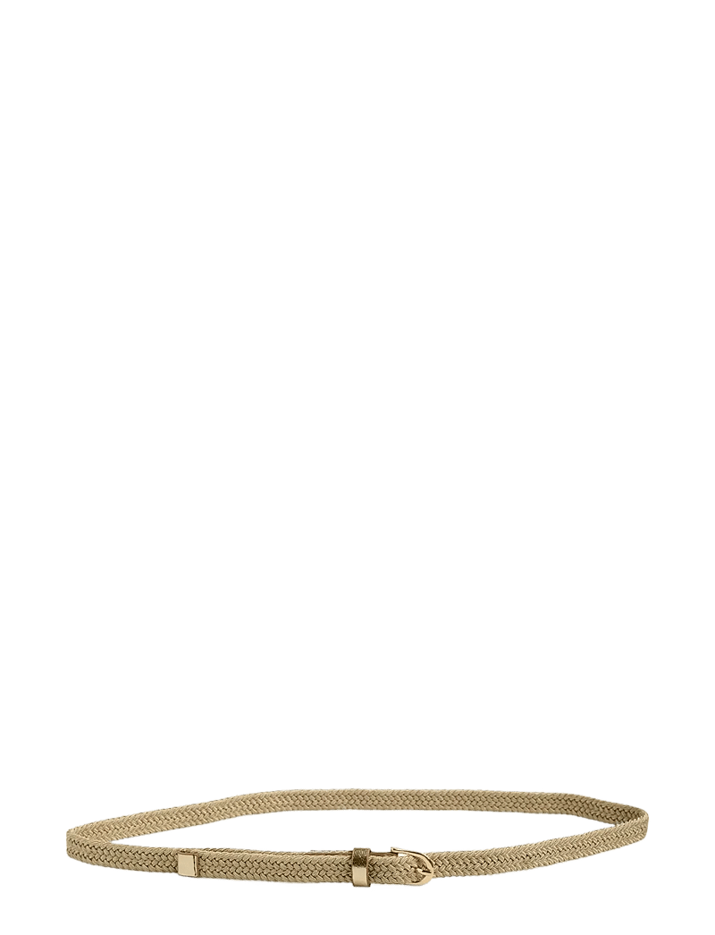 Pieces - PCTIMALA LEATHER ROPE JEANS BELT - leren riemen - gold colour - 0