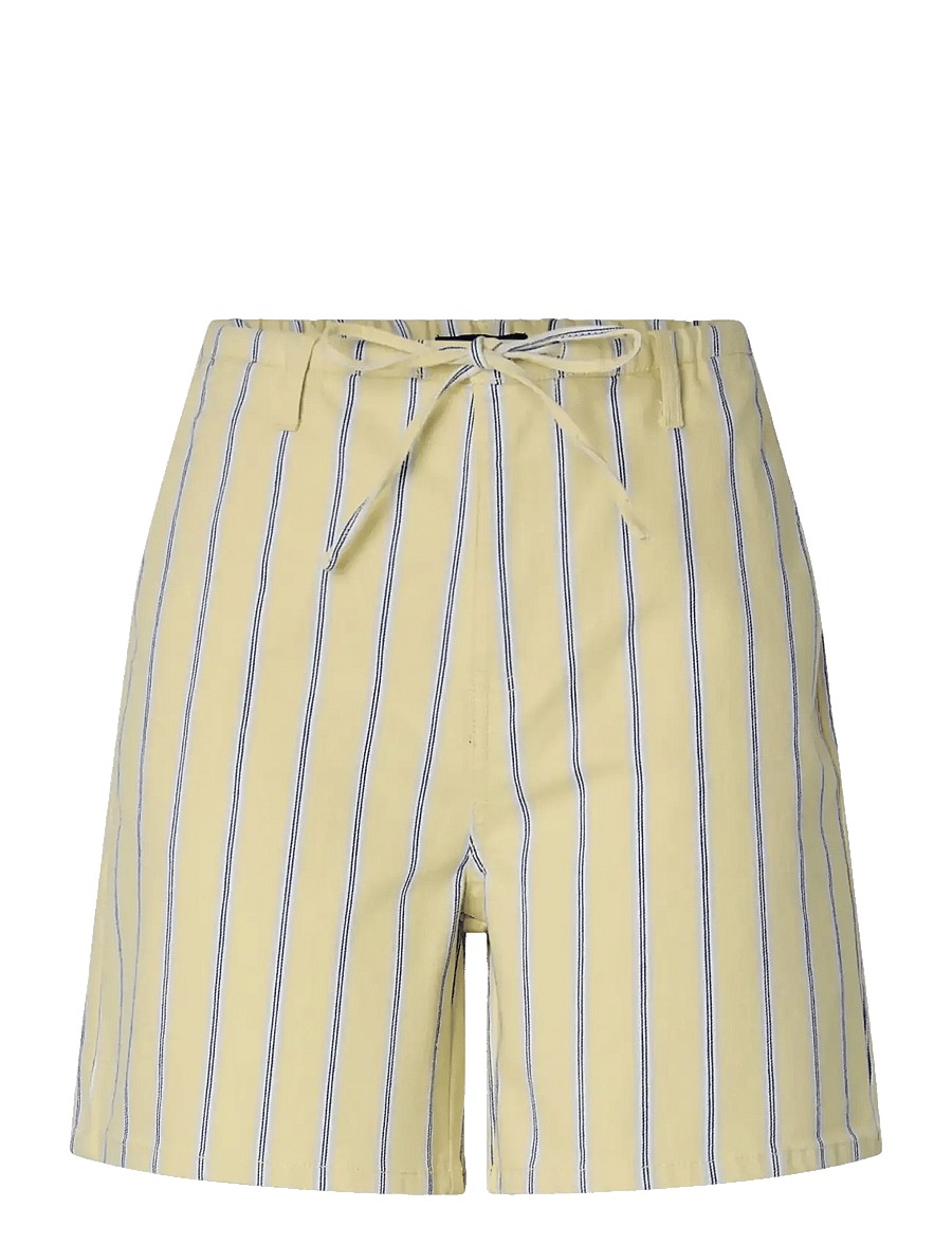 Pieces - PCBILLO MW TIE DENIM SHORTS - gallastuttbuxur - french vanilla - 1